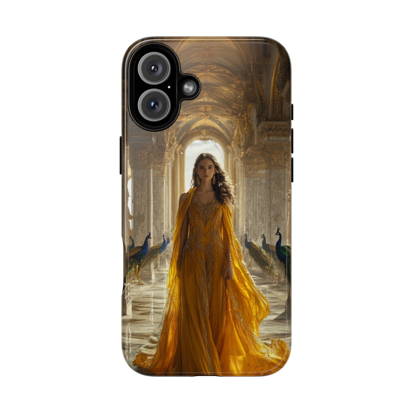 Hera Golden Palace Peacock Goddess - Tough iPhone Case