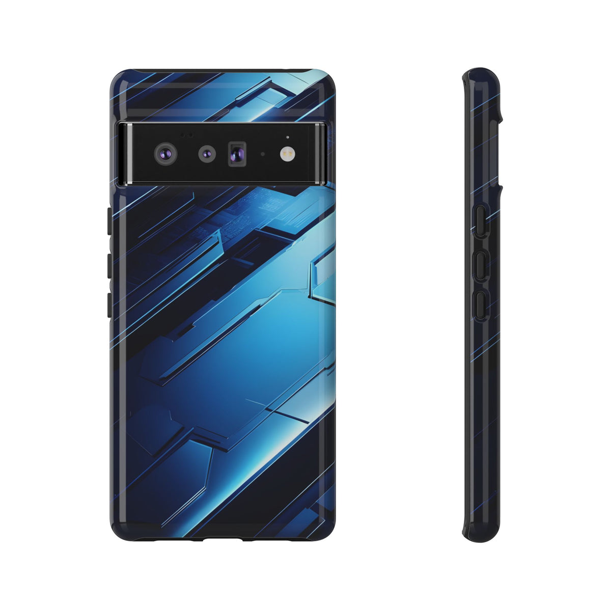 Blue Tech Matrix - Tough Google Pixel Case