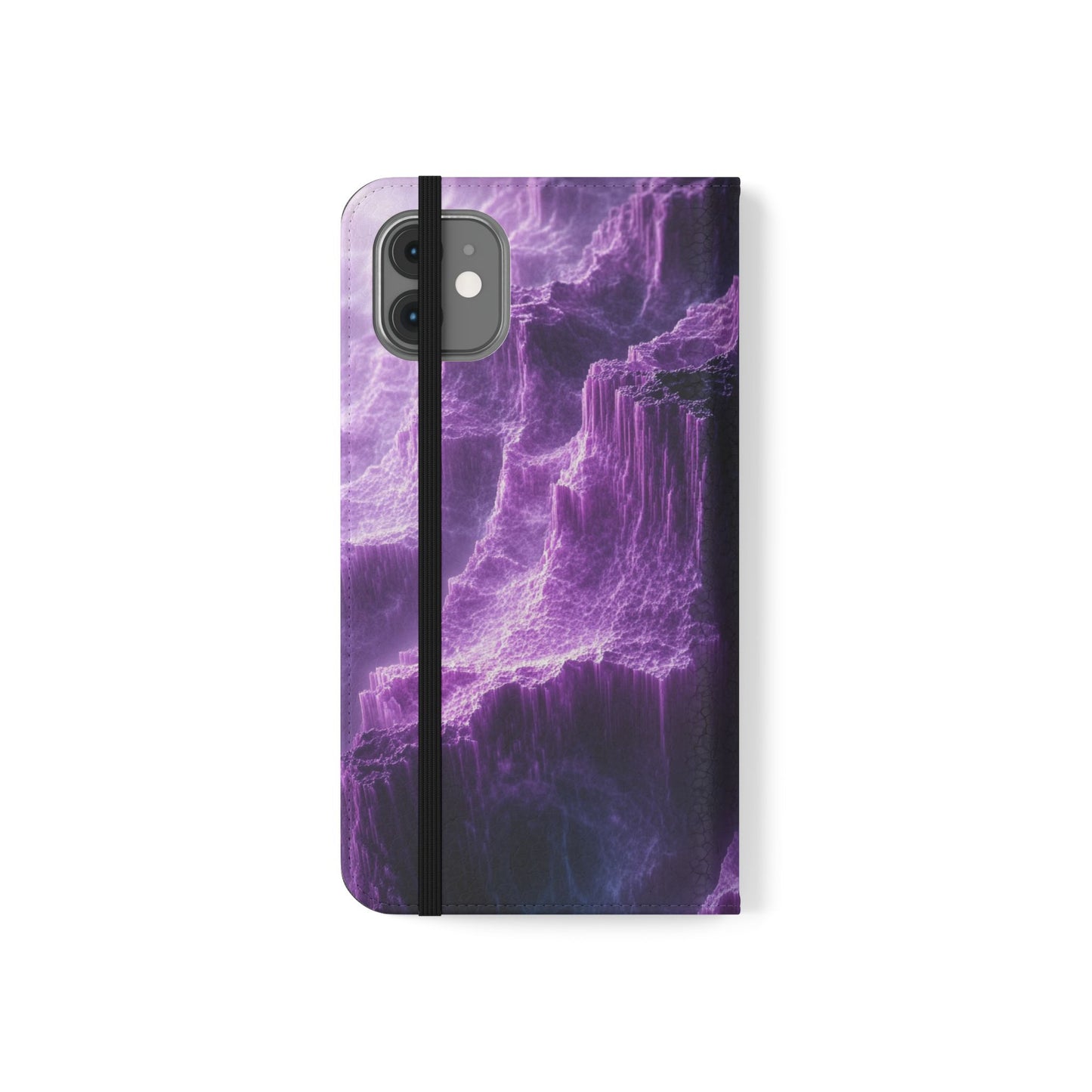 Purple Crystal Canyon - Wallet Flip Case
