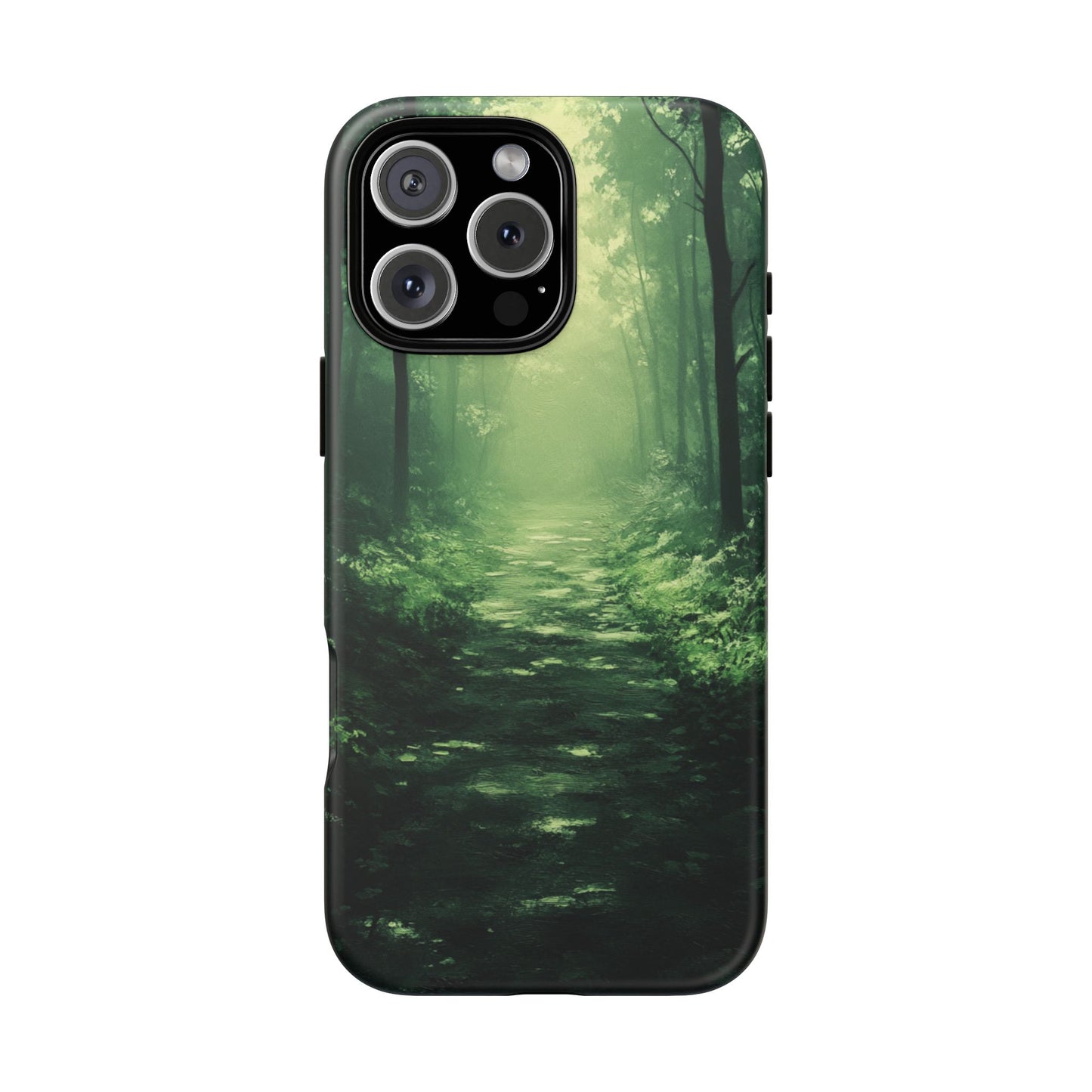 Emerald Mist Forest Path - Tough iPhone Case
