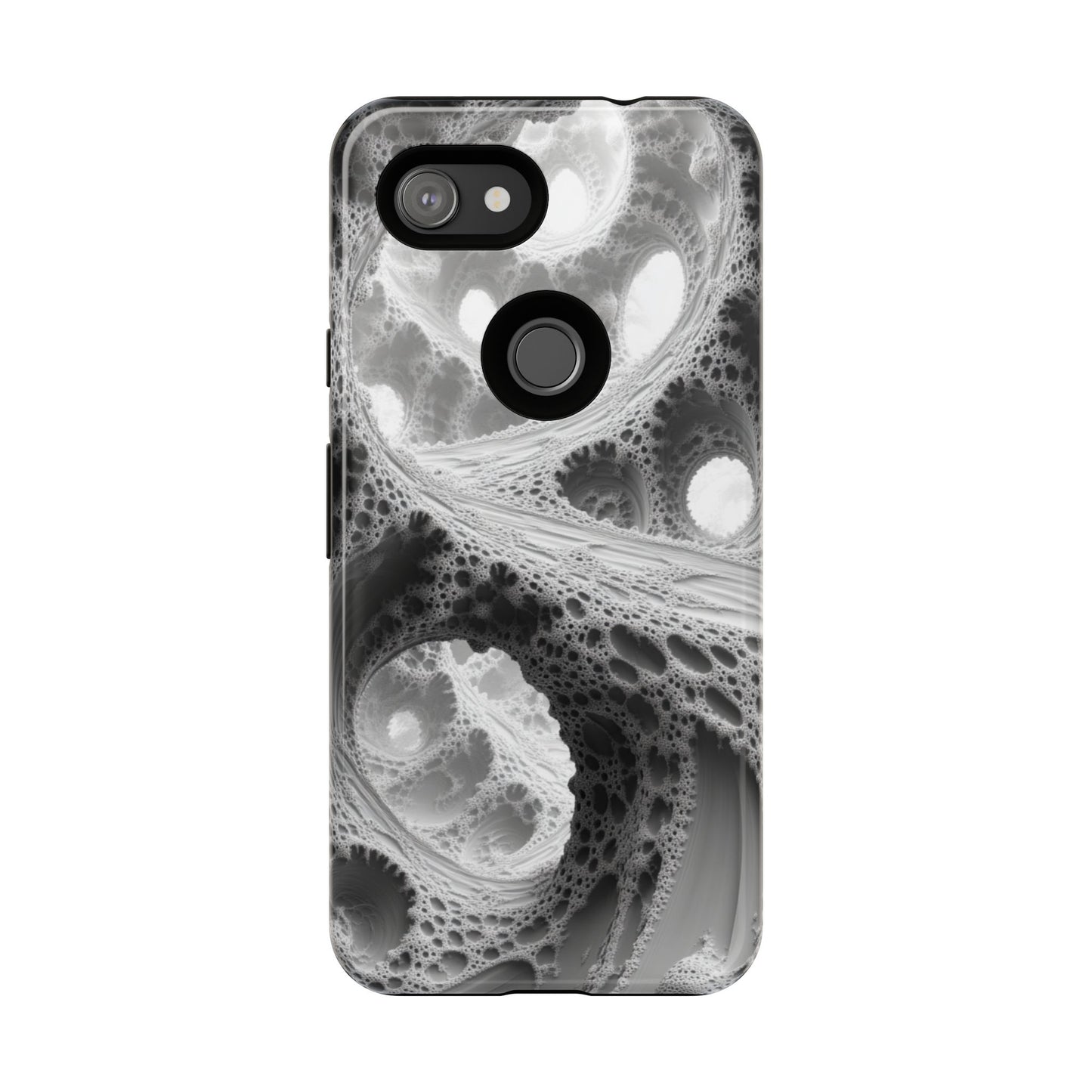 Monochrome Fractal – Tough Google Pixel Case