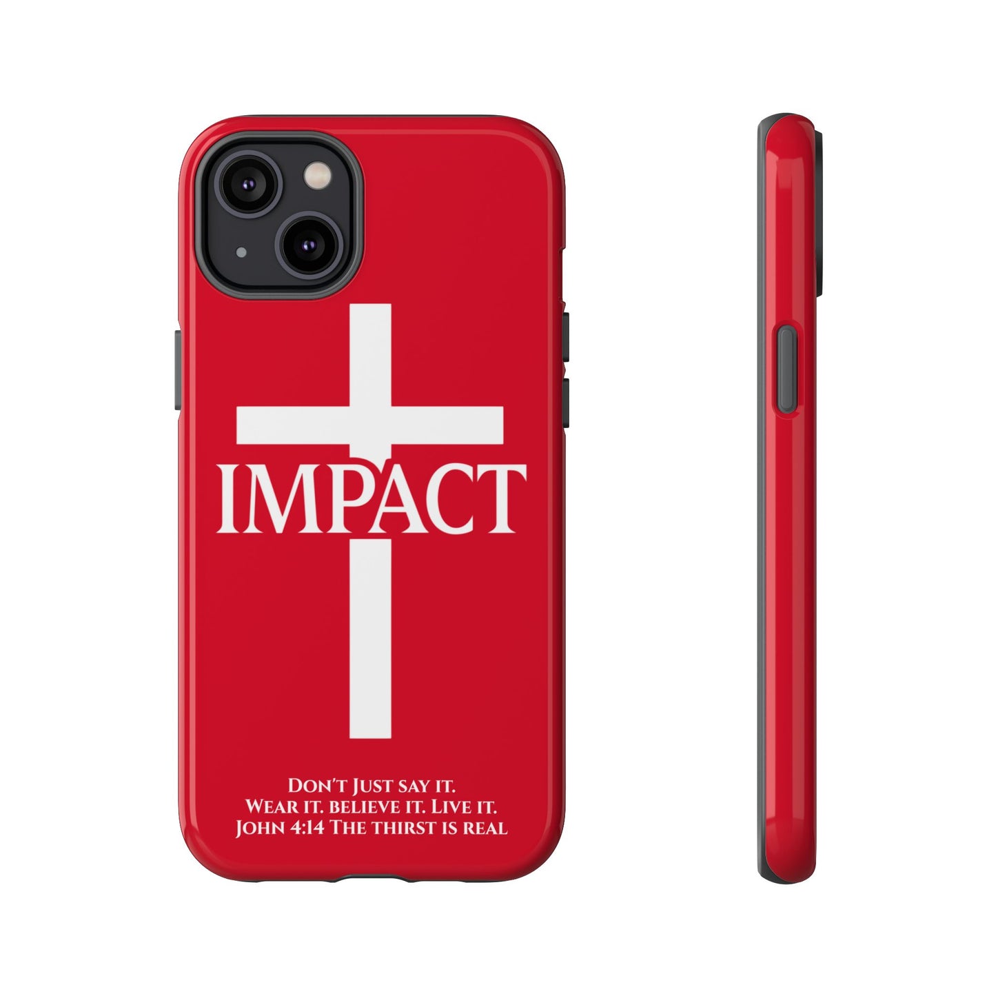 Impact Red - Tough iPhone Case