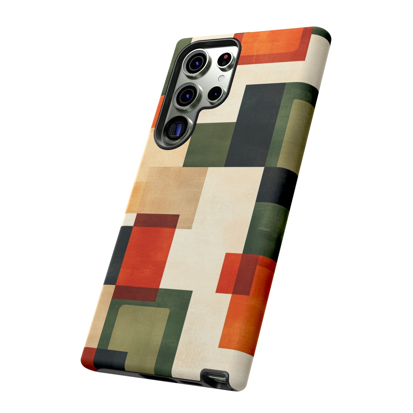 Mid-Century Modern Geometric Pattern Phone Case - iPhone, Google Pixel, Samsung Galaxy