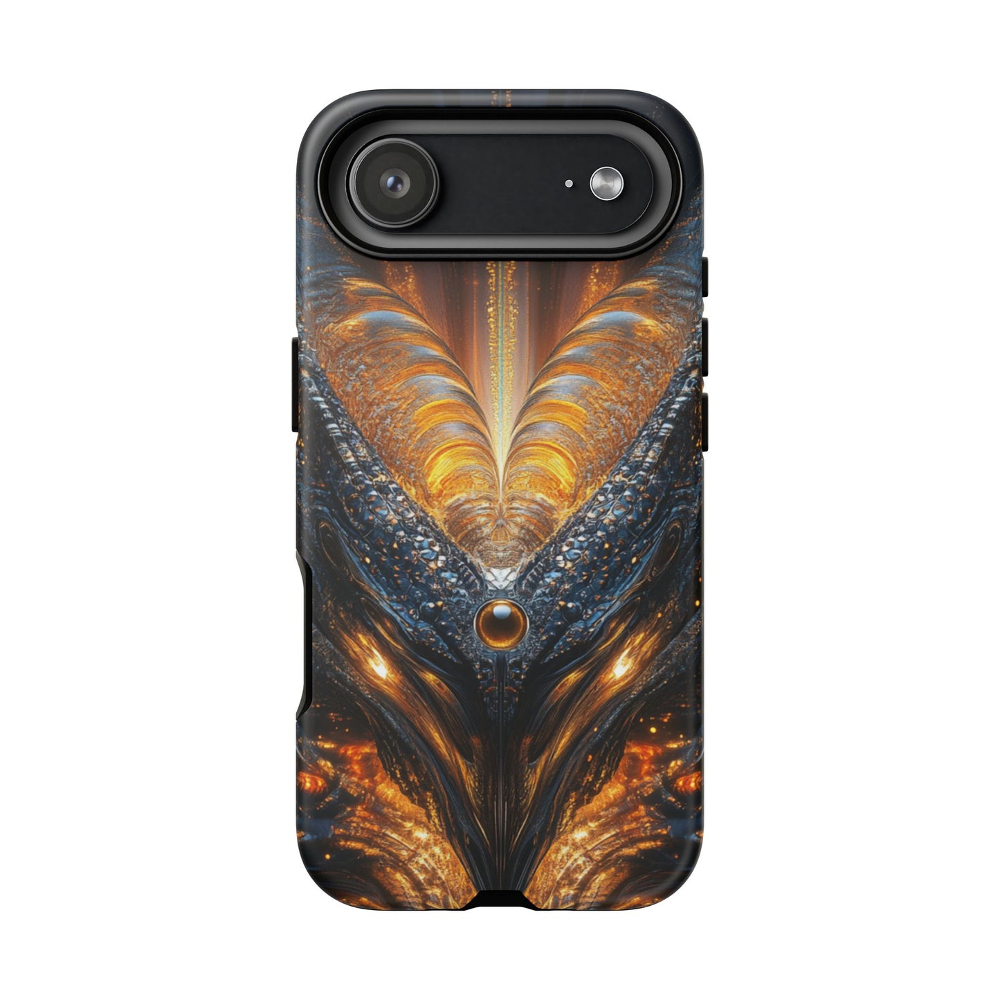 Obsidian Flare Fractal – Tough iPhone Case