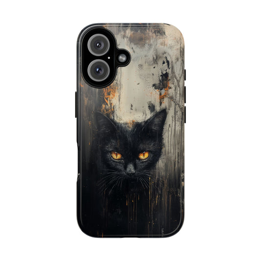 Enigmatic Black Cat Phone Case - iPhone, Google Pixel, Samsung Galaxy