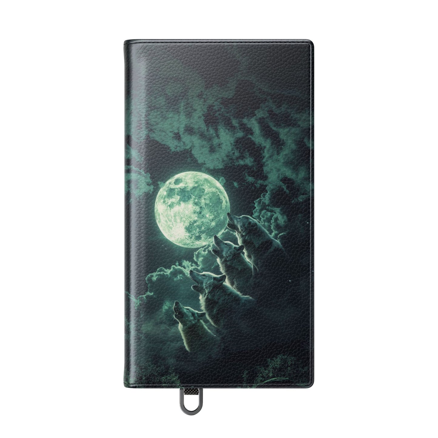 Moonlit Wolf Chorus - Wallet Flip Case