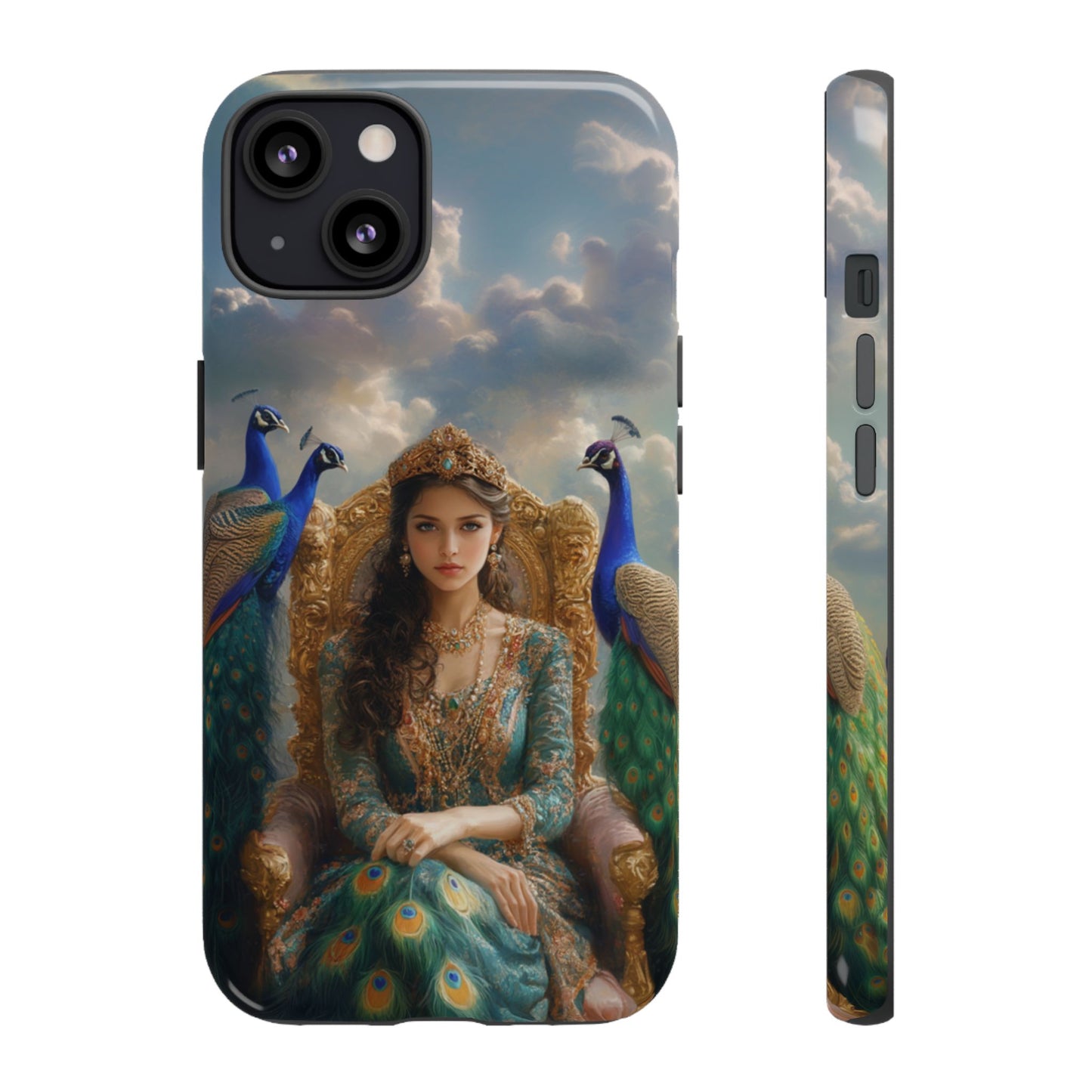 Hera Peacock Empress Golden Throne - Tough iPhone Case
