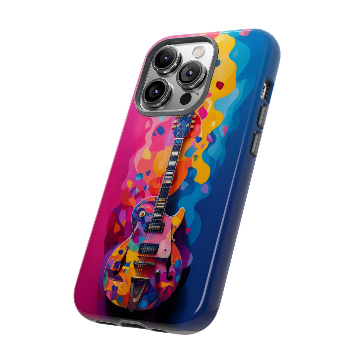 Vibrant Abstract Guitar Phone Case - iPhone, Google Pixel, Samsung Galaxy