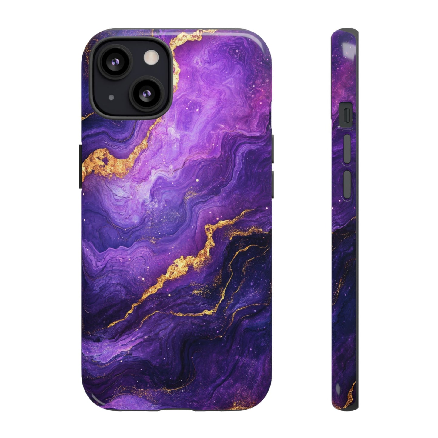 Amethyst Gold Marble – Tough iPhone Case