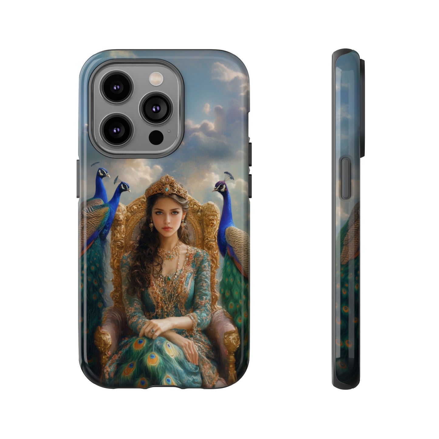 Hera Peacock Empress Golden Throne - Tough iPhone Case