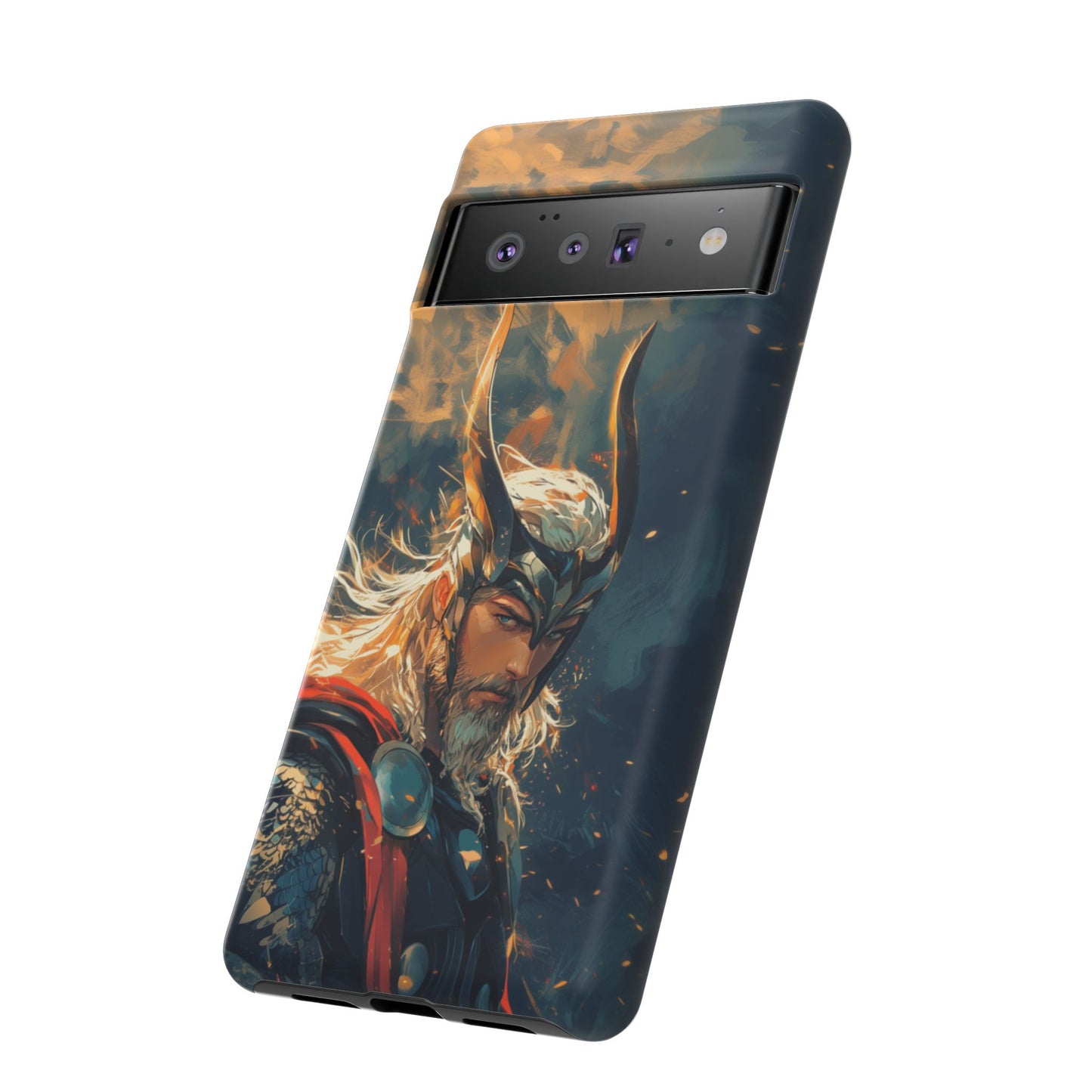 Storm-Bringer: Epic Thor Anime-Style Phone Case - iPhone, Google Pixel, Samsung