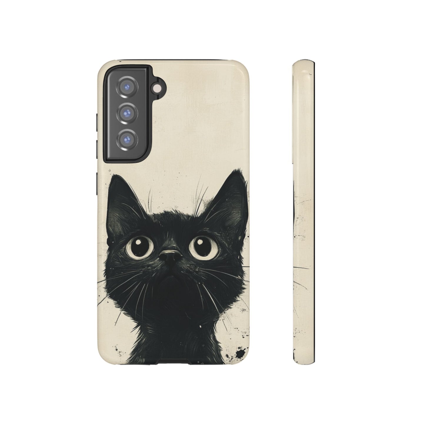 Black Cat Ink Sketch - Tough Samsung Galaxy Case