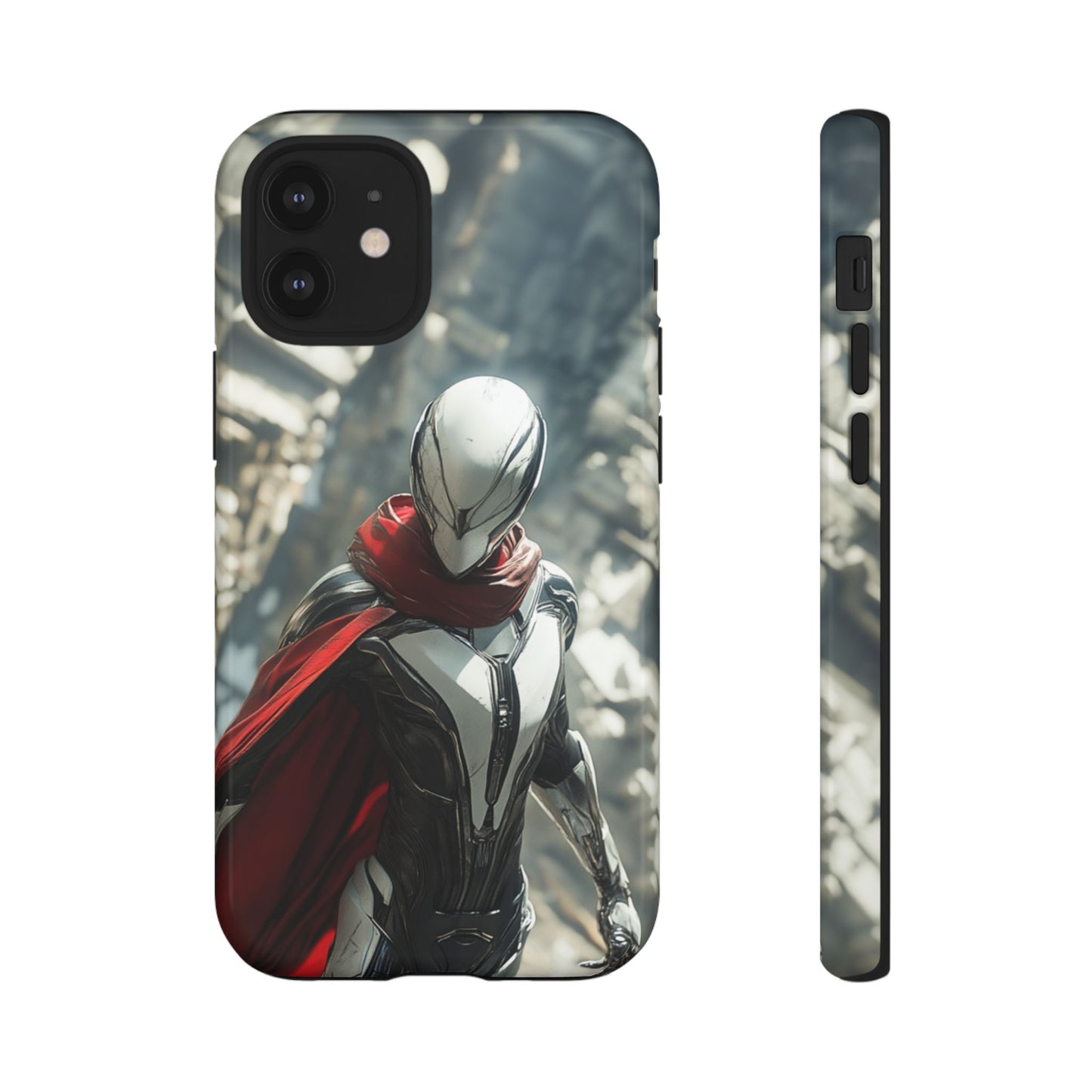 Crimson Sentinel Phone Case – iPhone, Google Pixel, Samsung Galaxy