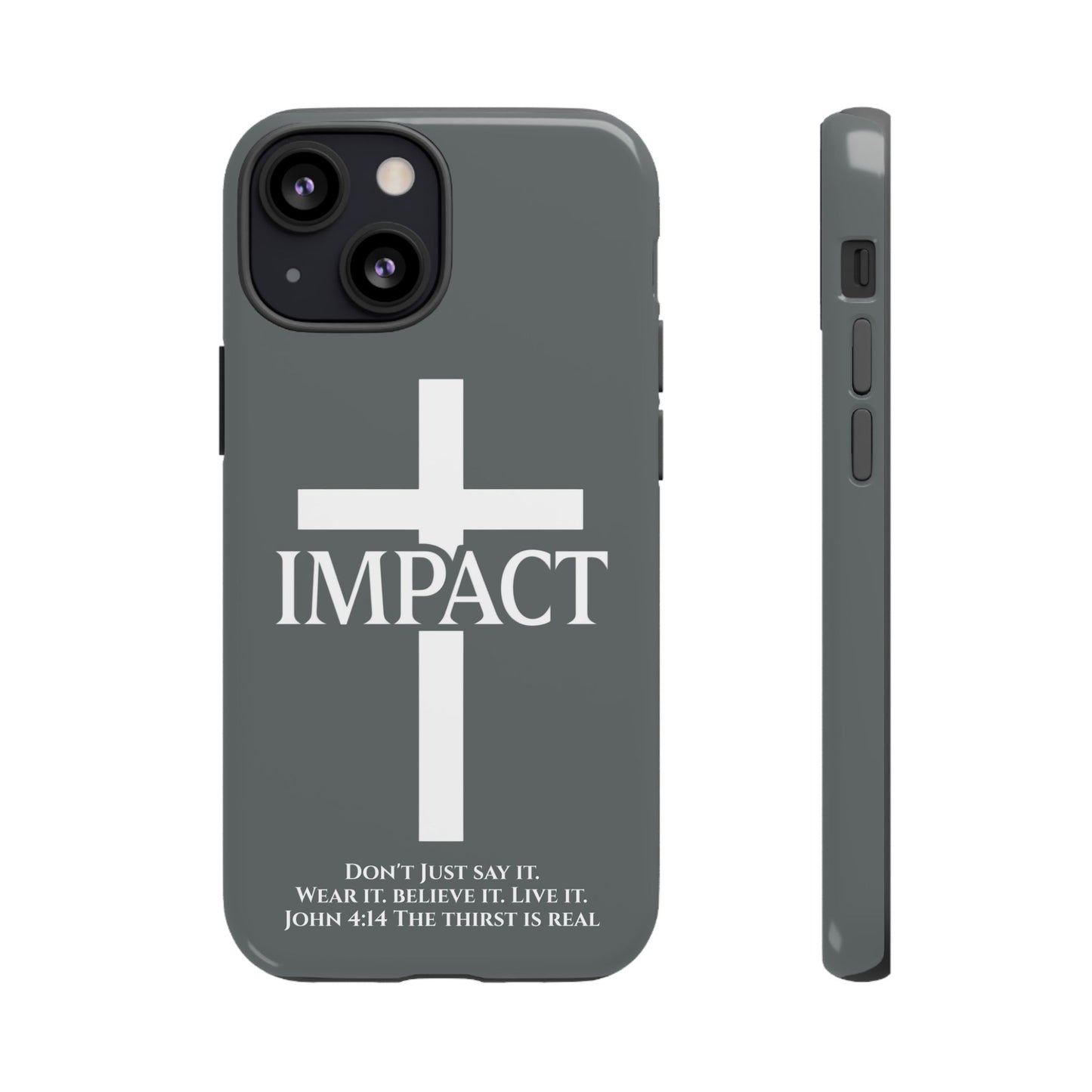 Impact Gray- Tough iPhone Case