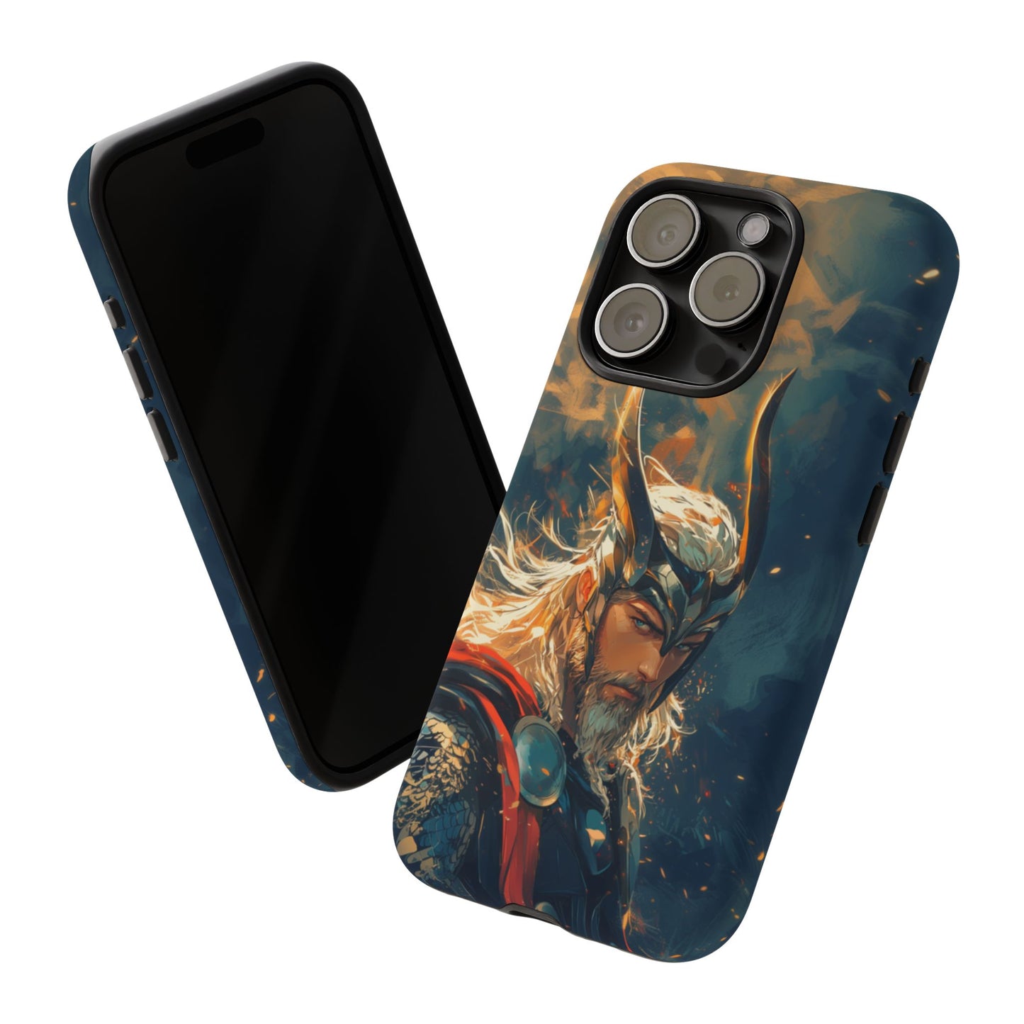 Storm-Bringer: Epic Thor Anime-Style Phone Case - iPhone, Google Pixel, Samsung