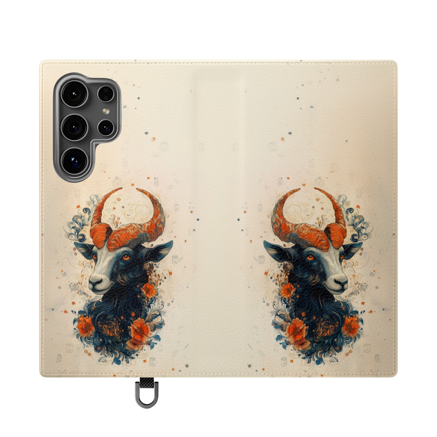 Capricorn Celestial Goat - Wallet Flip Case