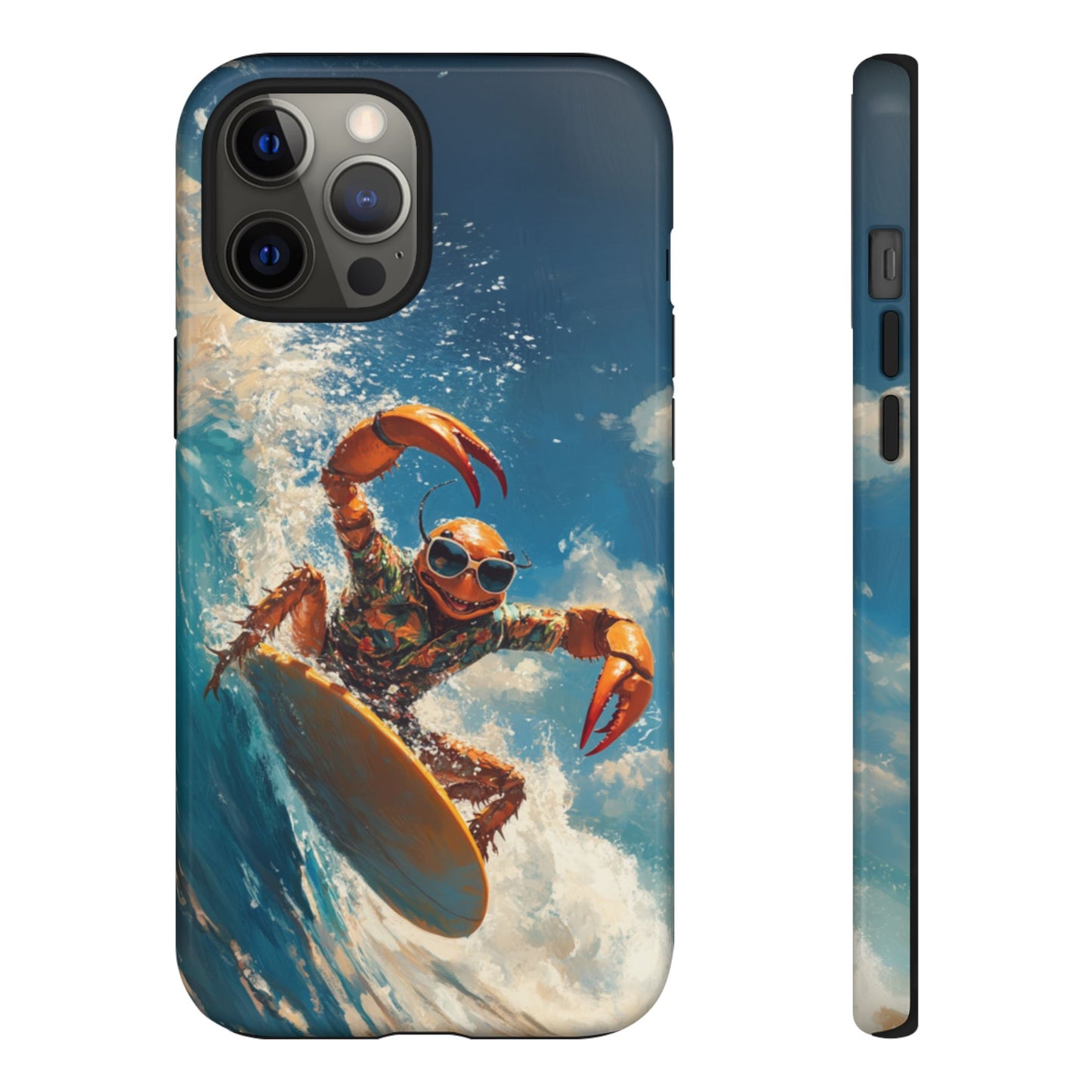 Surfing Crab - Tough iPhone Case