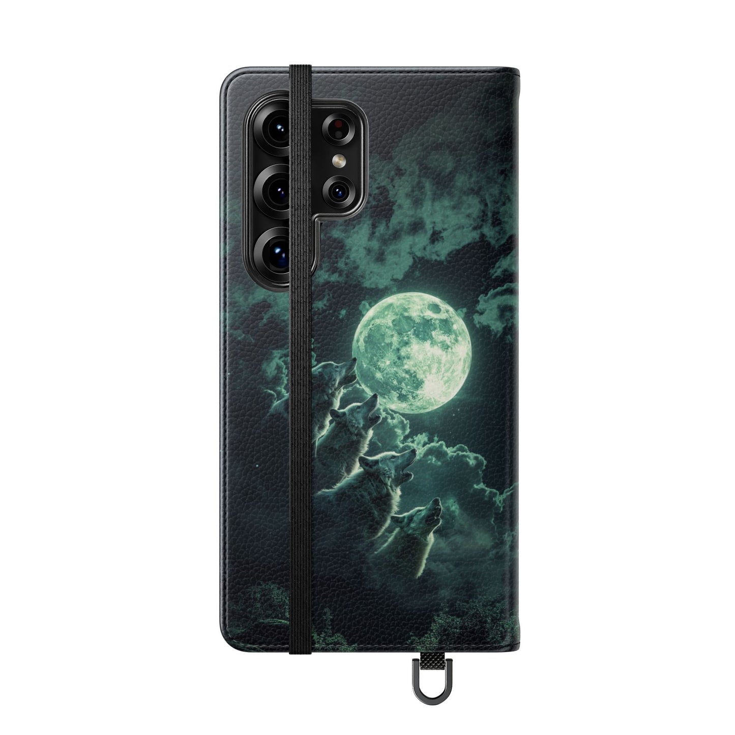 Moonlit Wolf Chorus - Wallet Flip Case