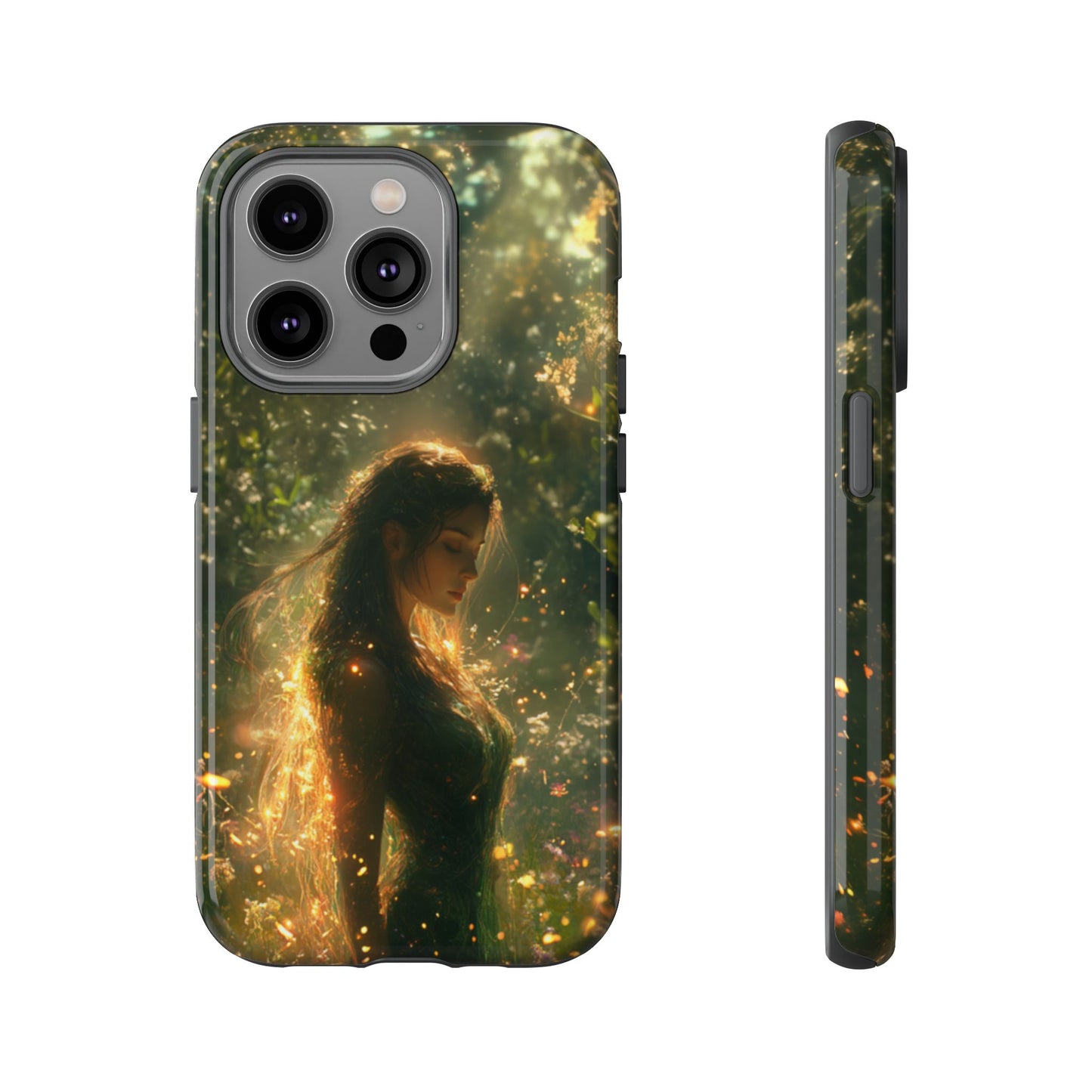 Forest Goddess Golden Light Meadow - Tough iPhone Case
