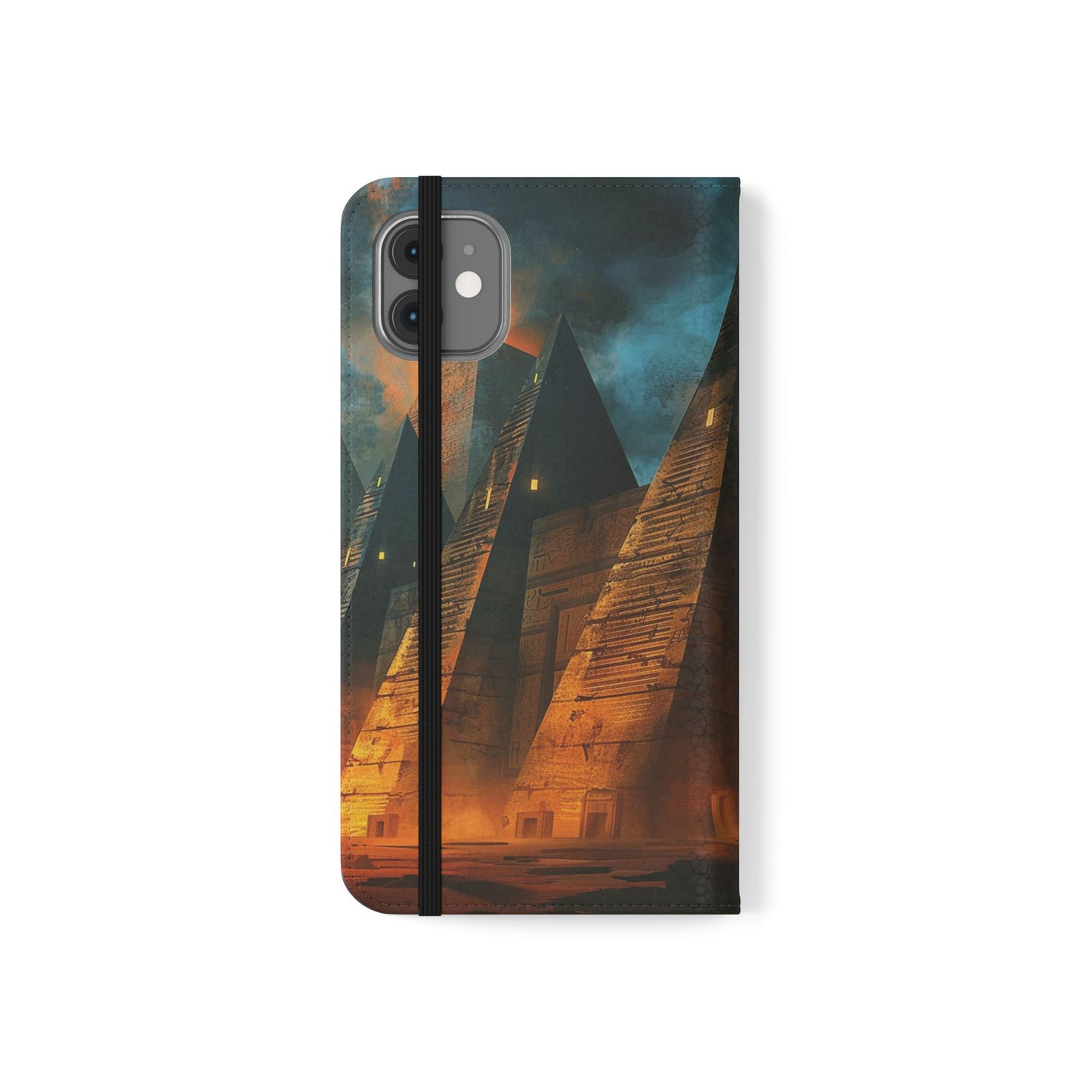Ancient Egyptian Pyramids Sunset - Wallet Flip Case