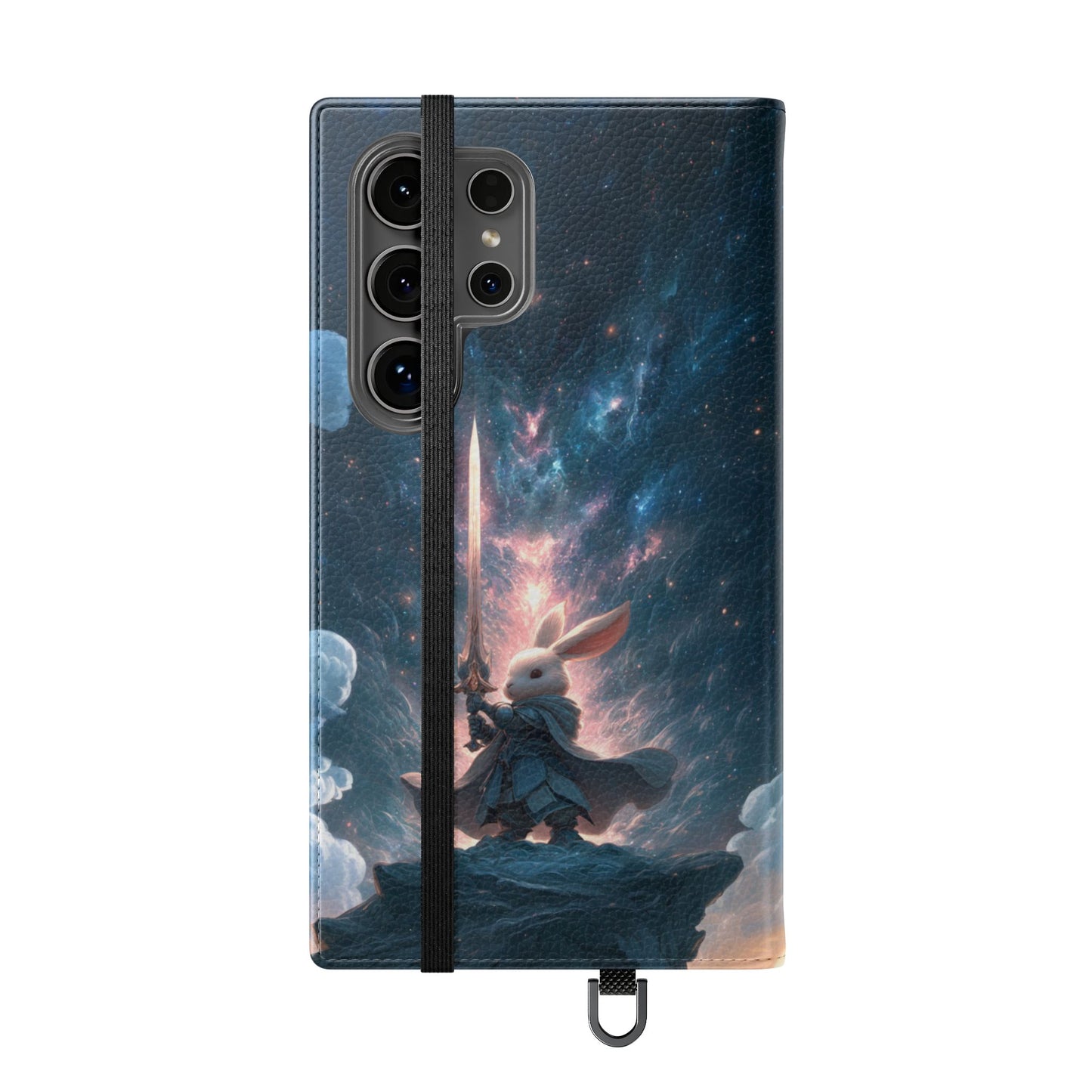 Cosmic Warrior Rabbit - Wallet Flip Case