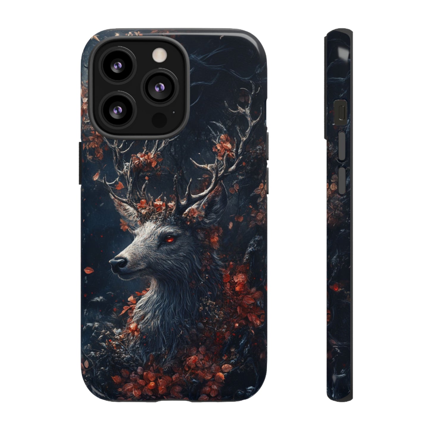 Crimson Stag Blossom – Tough iPhone Case