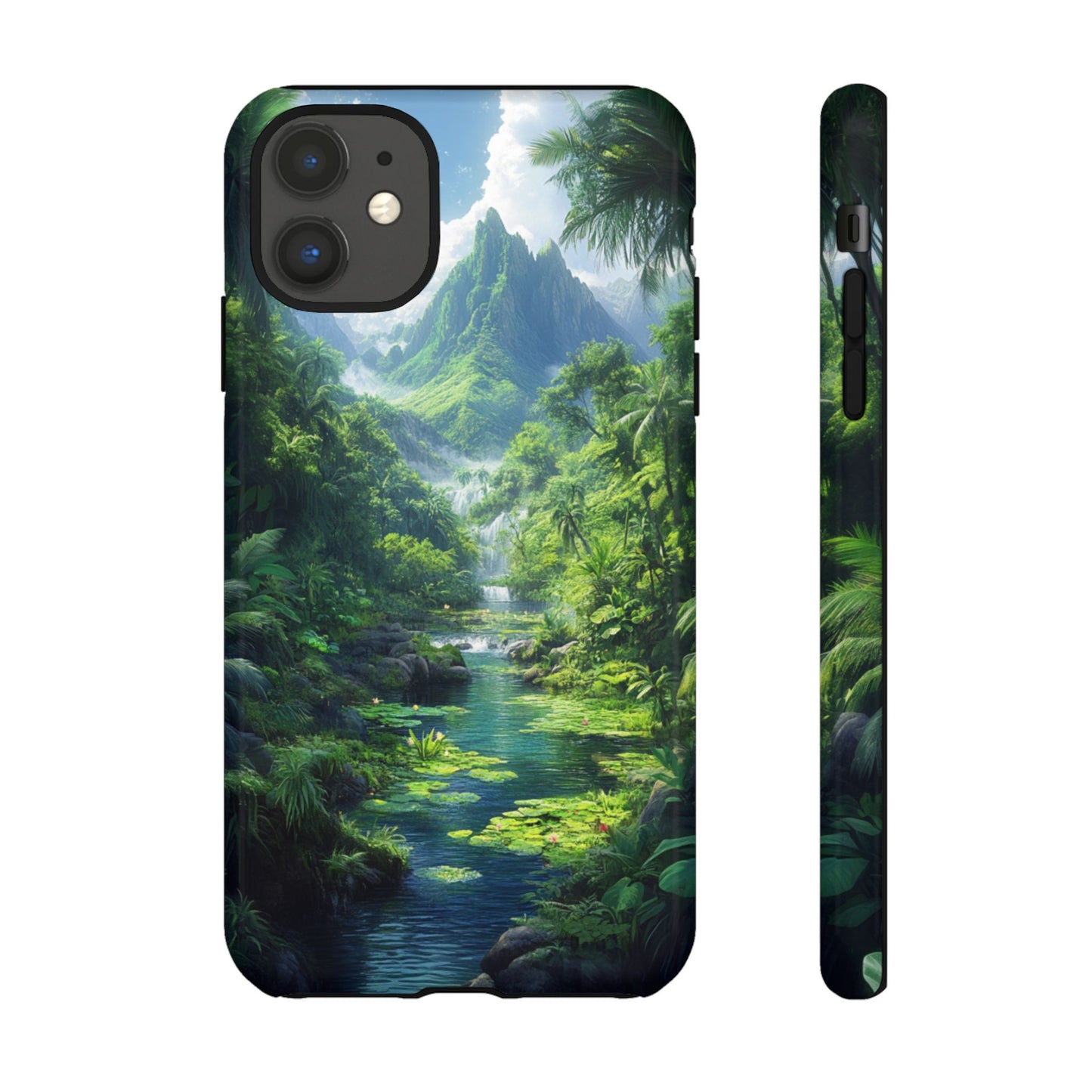 Verdant Jungle Cascade – Tough iPhone Case