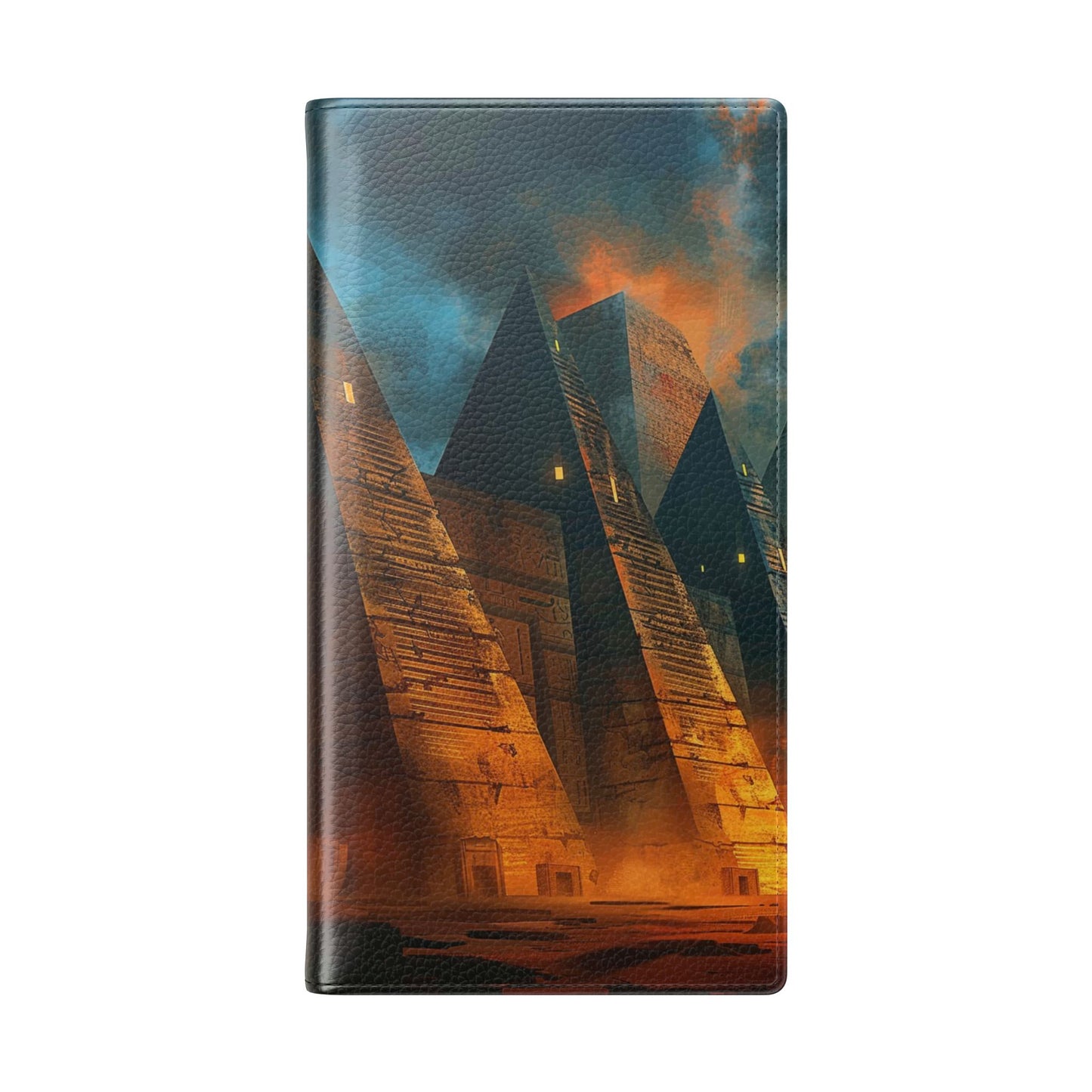 Ancient Egyptian Pyramids Sunset - Wallet Flip Case