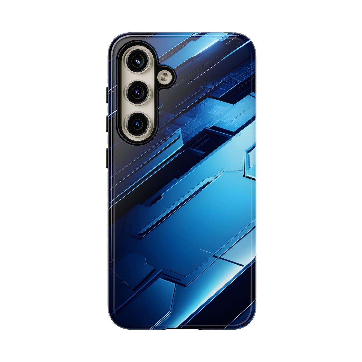 Blue Tech Matrix - Tough Samsung Galaxy Case