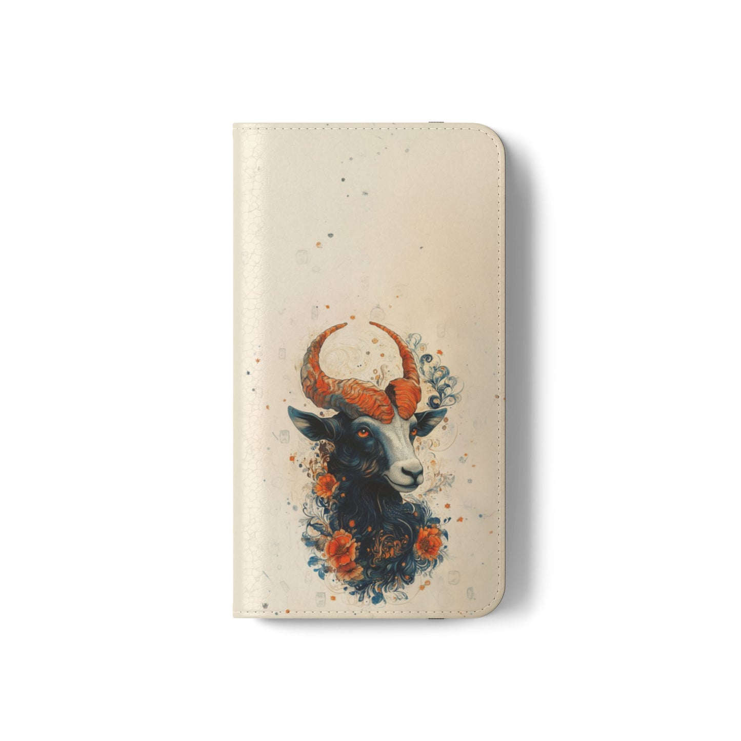 Capricorn Celestial Goat - Wallet Flip Case