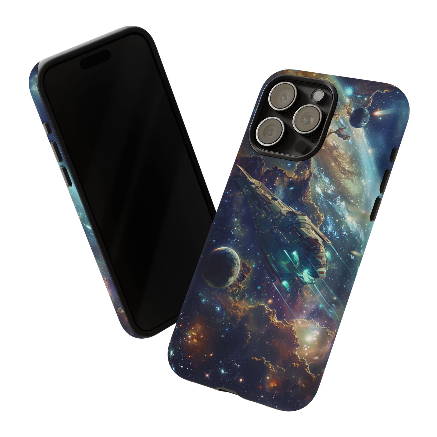 Galactic Voyage: Futuristic Spaceship - iPhone, Google Pixel, Samsung Galaxy