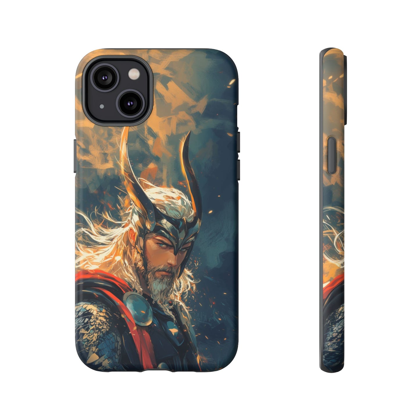 Storm-Bringer: Epic Thor Anime-Style Phone Case - iPhone, Google Pixel, Samsung