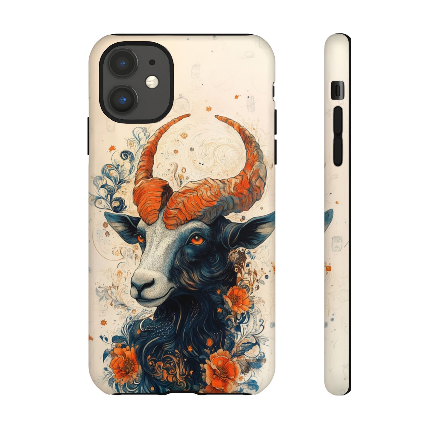 Capricorn Zodiac Artistic Floral Phone Case – iPhone, Google Pixel, Samsung Galaxy