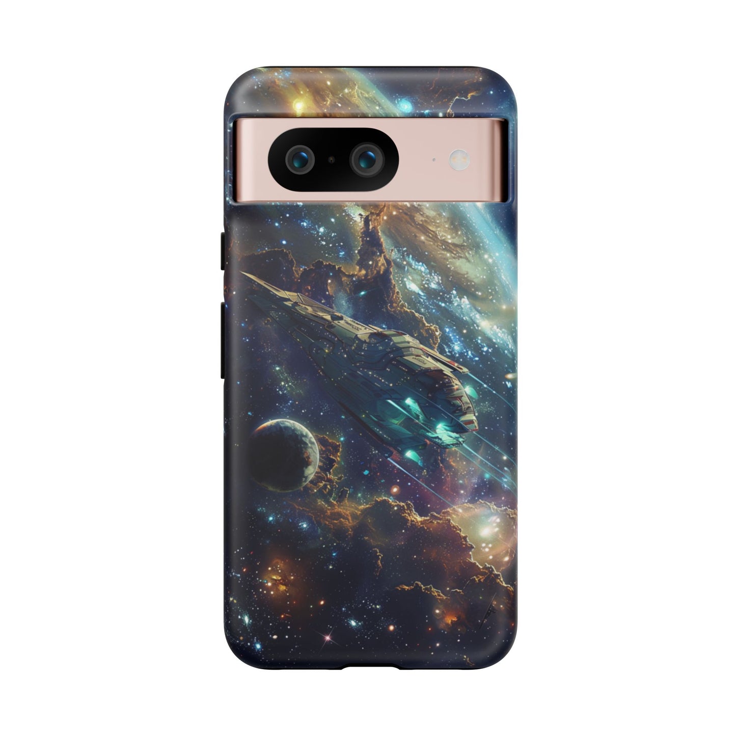 Galactic Voyage: Futuristic Spaceship - iPhone, Google Pixel, Samsung Galaxy