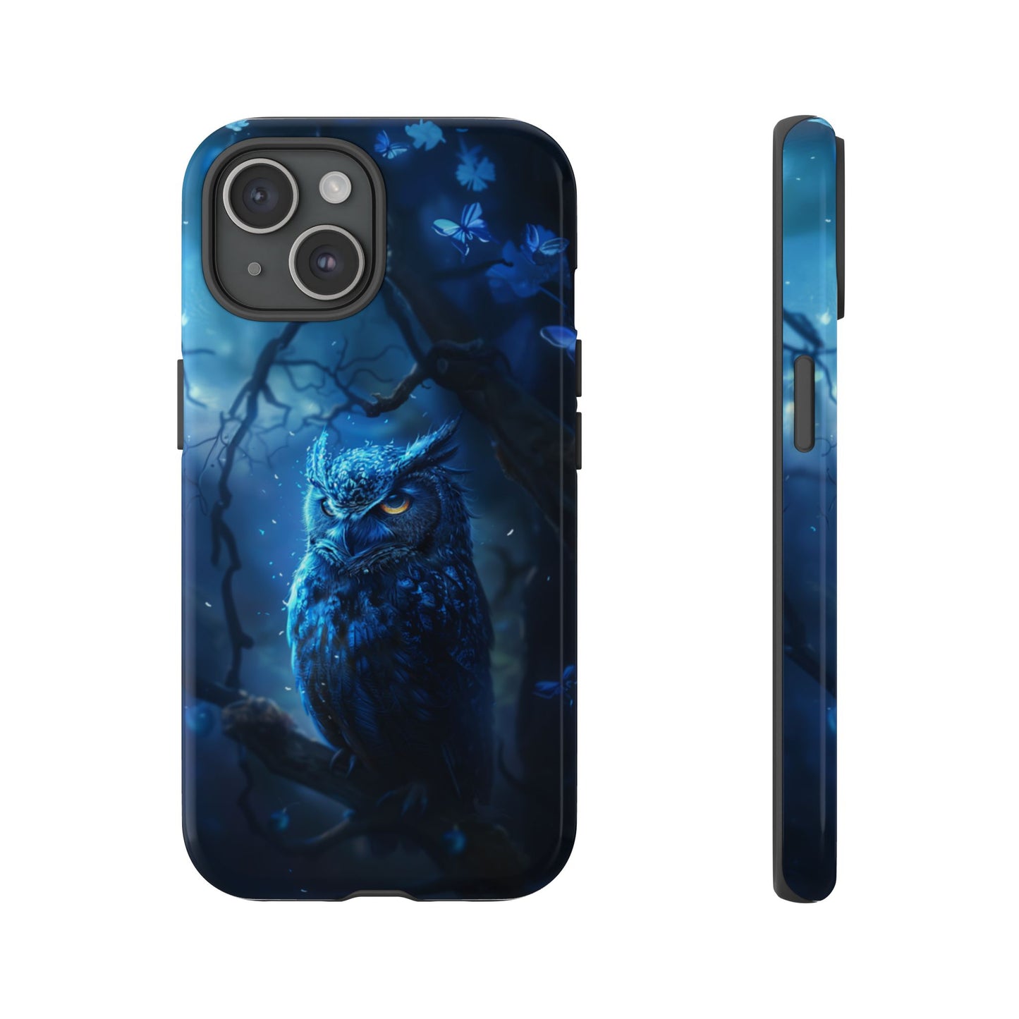 Azure Nocturne Owl – Tough iPhone Case