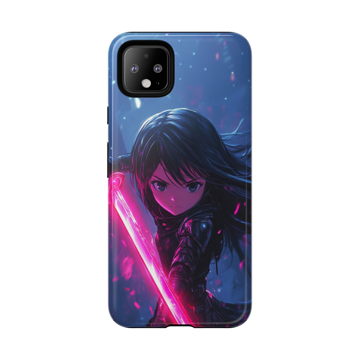 Neon Blade Warrior – Tough Google Pixel Case