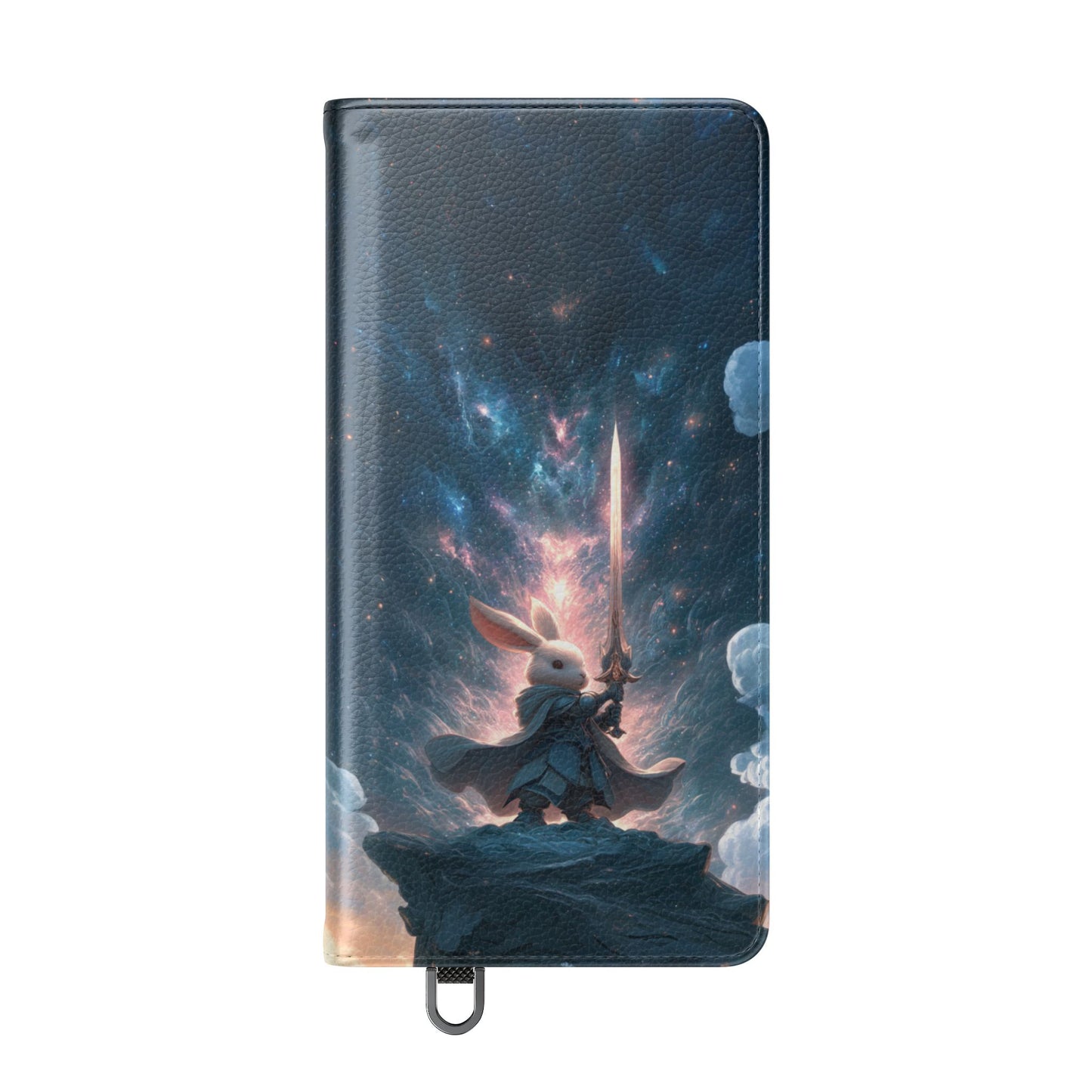 Cosmic Warrior Rabbit - Wallet Flip Case