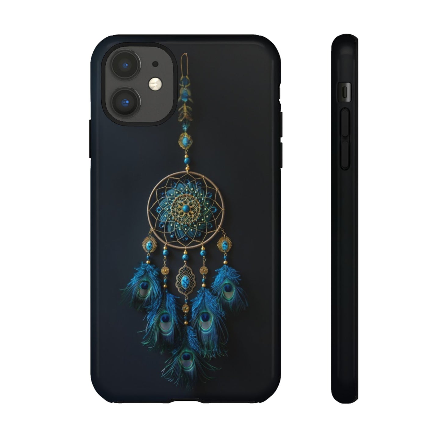 Peacock Feather Dreamcatcher - Tough iPhone Case