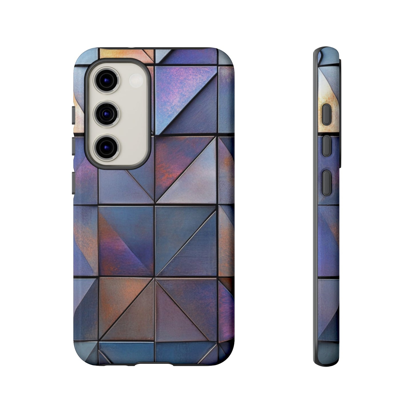 Iridescent Geometric Triangles Phone Case - iPhone, Samsung Galaxy, Google Pixel