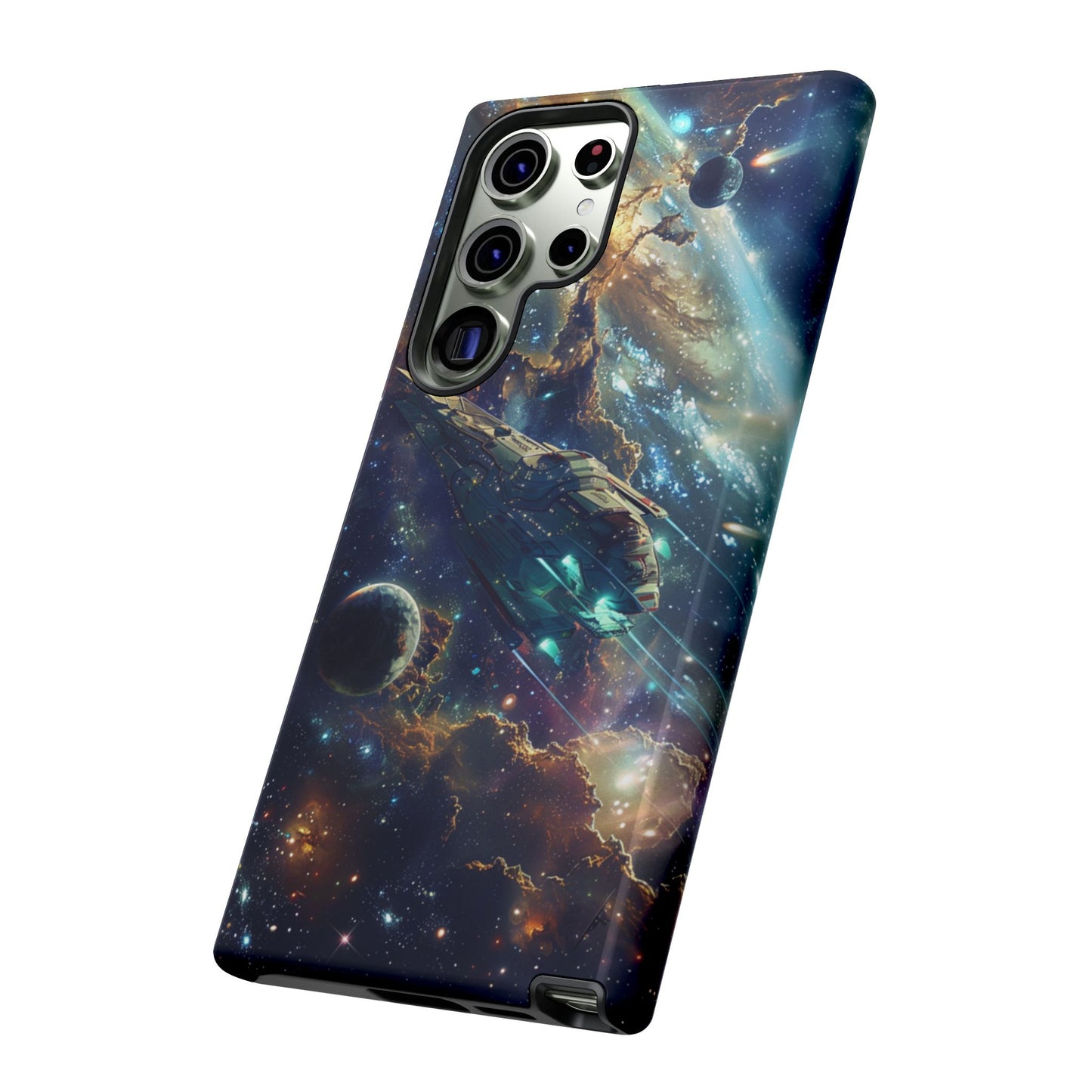 Galactic Voyage: Futuristic Spaceship - iPhone, Google Pixel, Samsung Galaxy