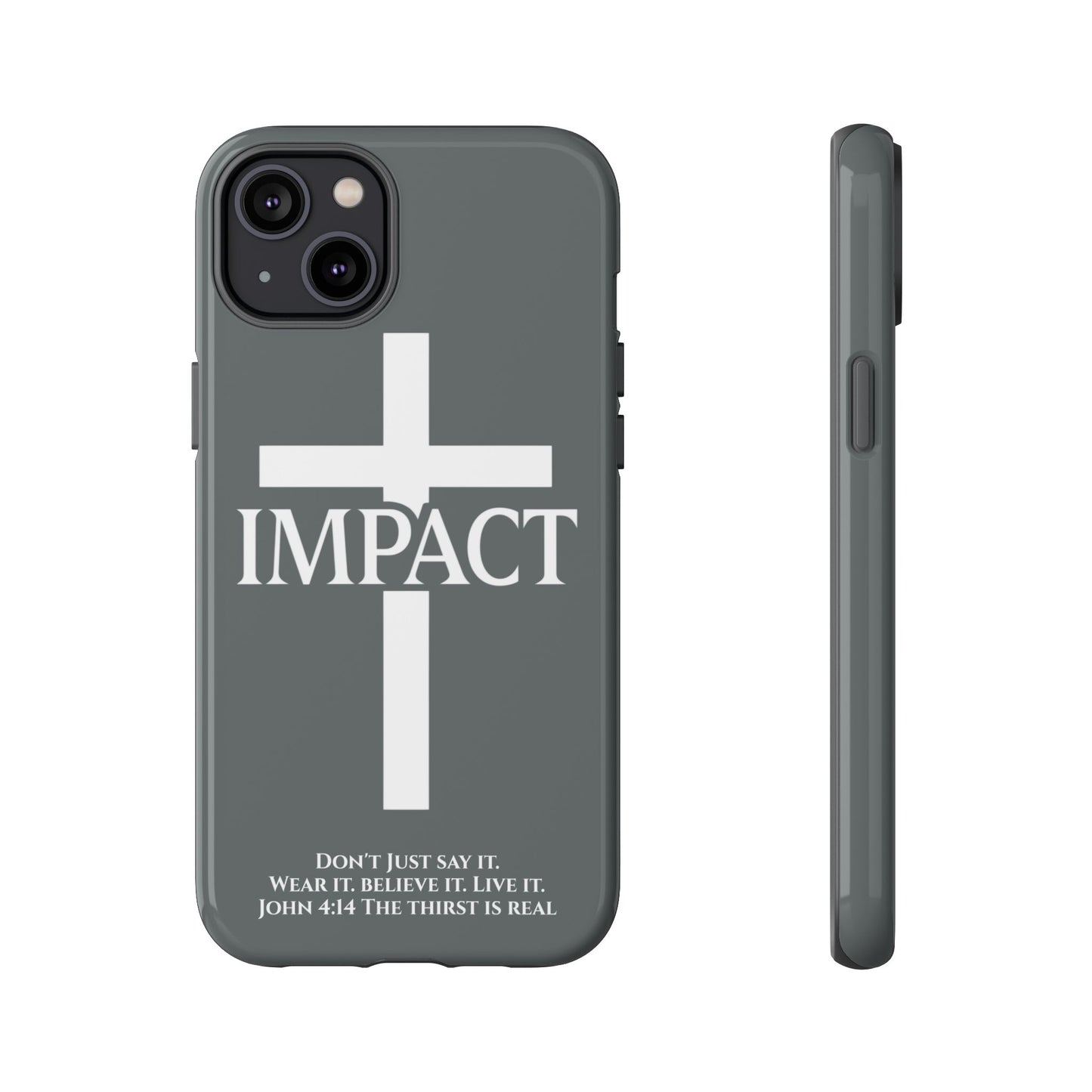 Impact Gray- Tough iPhone Case