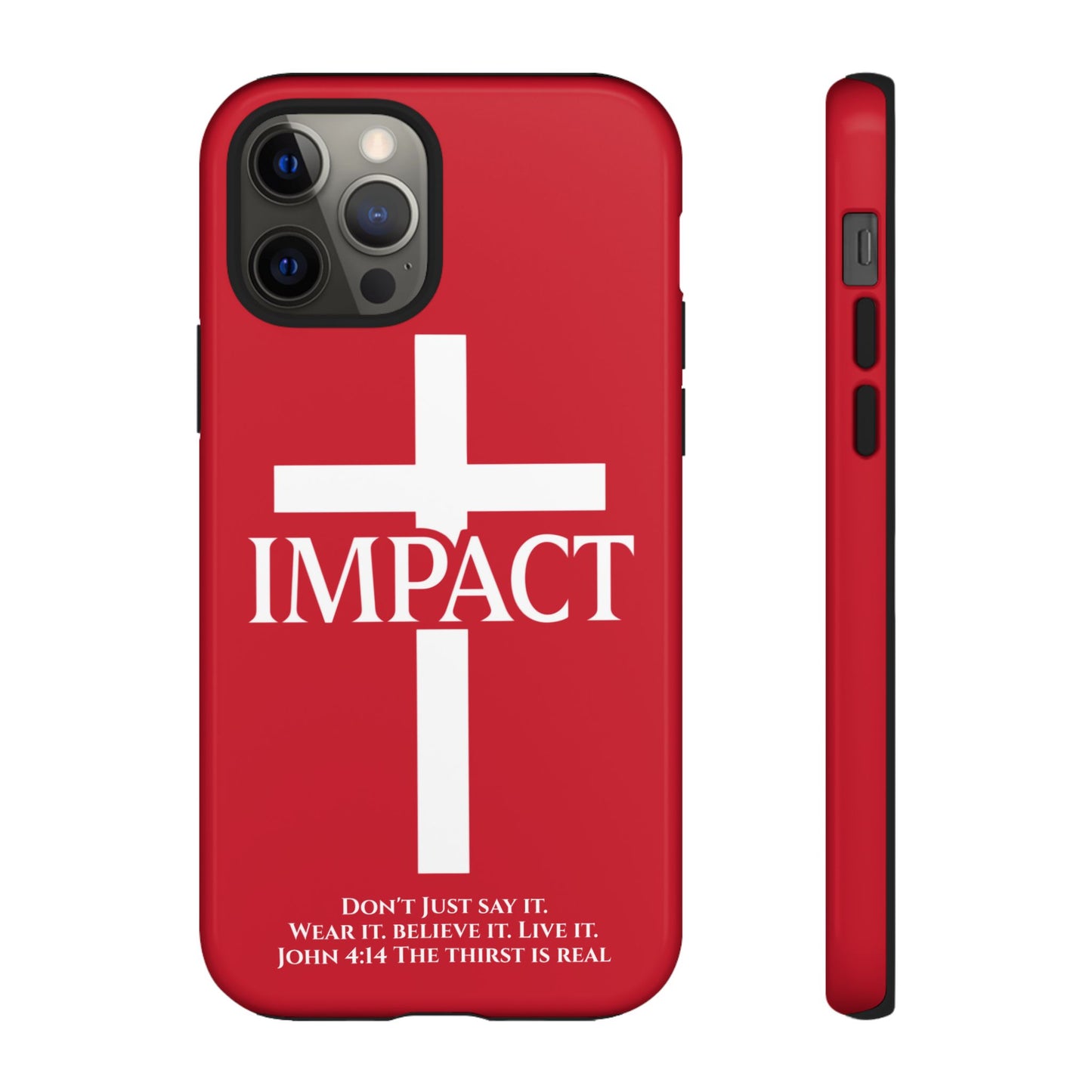 Impact Red - Tough iPhone Case