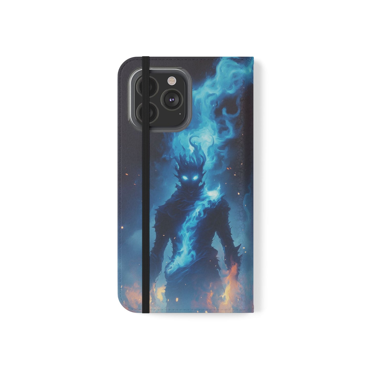 Blue Flame Spirit - Wallet Flip Case