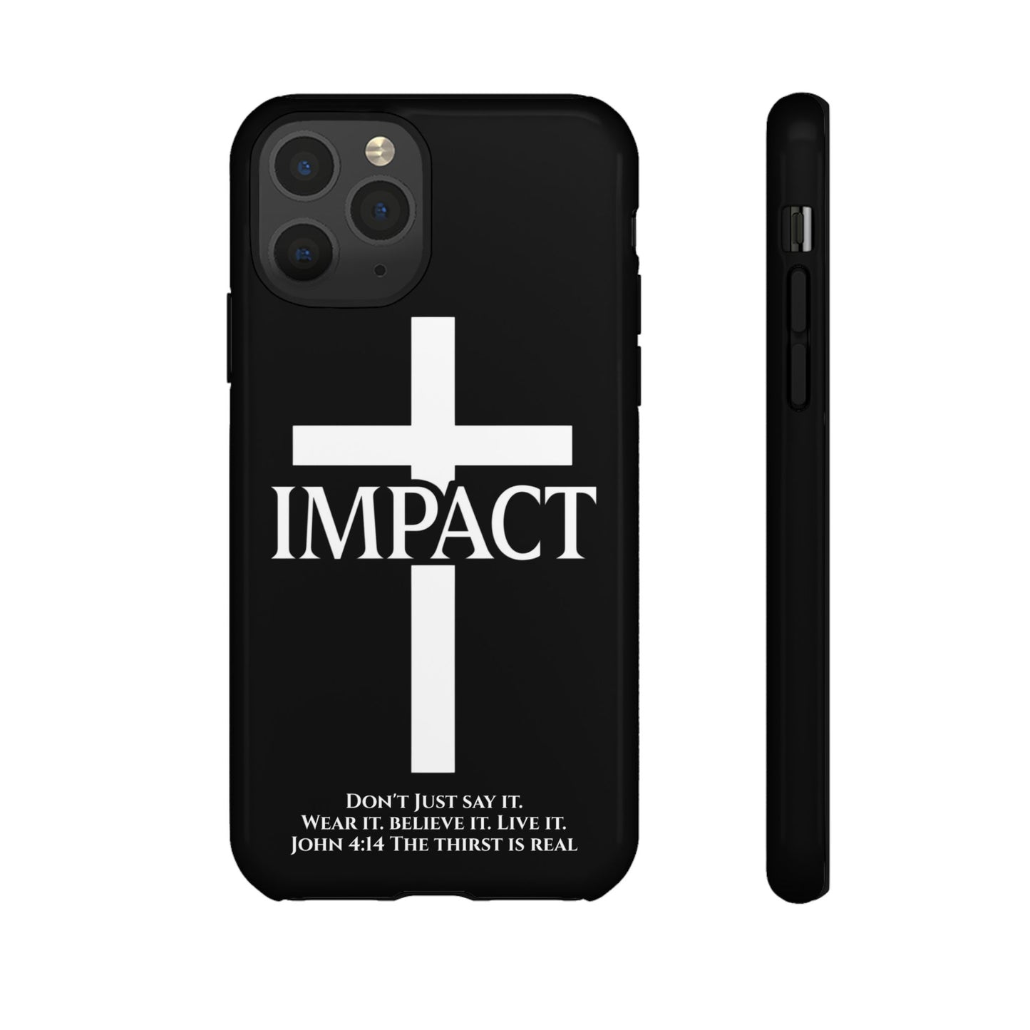 Impact Black/White - Tough iPhone Case