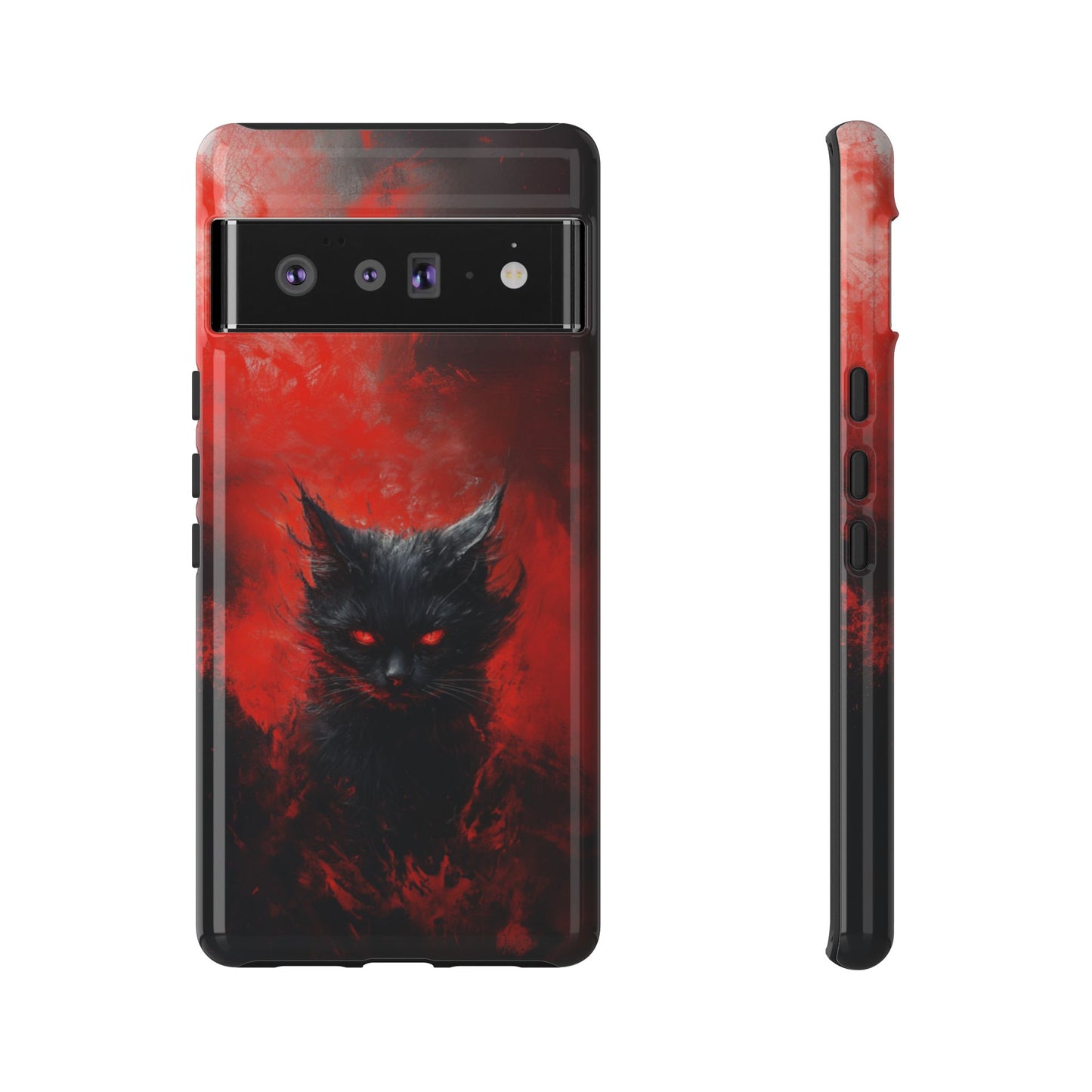 Fire Demon Black Cat - Tough Google Pixel Case