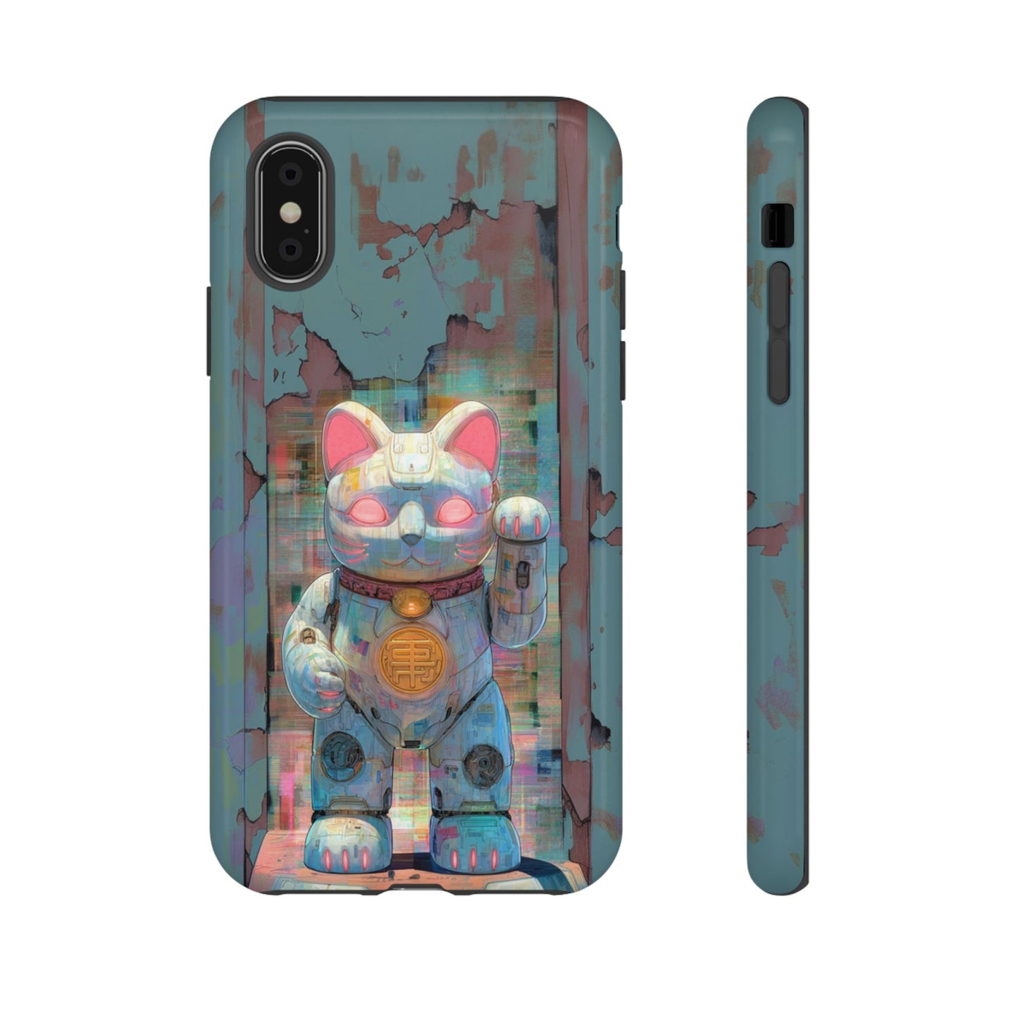 Cyber Lucky Cat - Tough iPhone Case