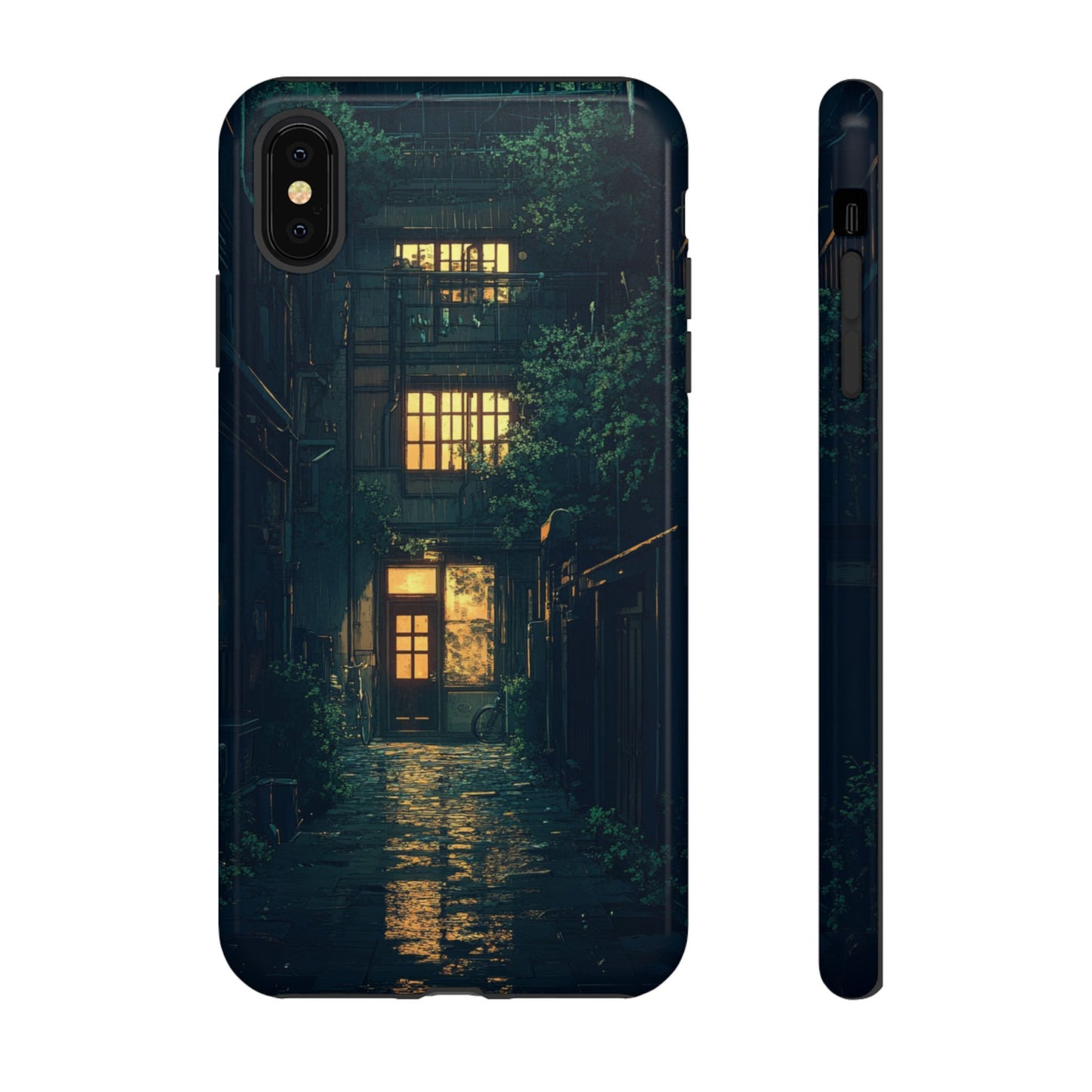 Rainy Alley - Tough iPhone Case