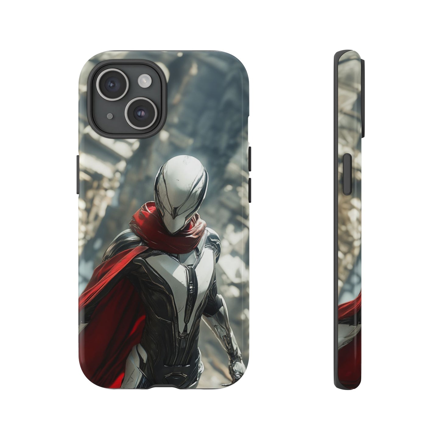 Crimson Sentinel Phone Case – iPhone, Google Pixel, Samsung Galaxy