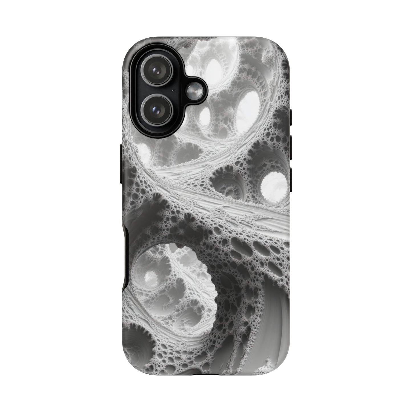 Monochrome Fractal – Tough iPhone Case