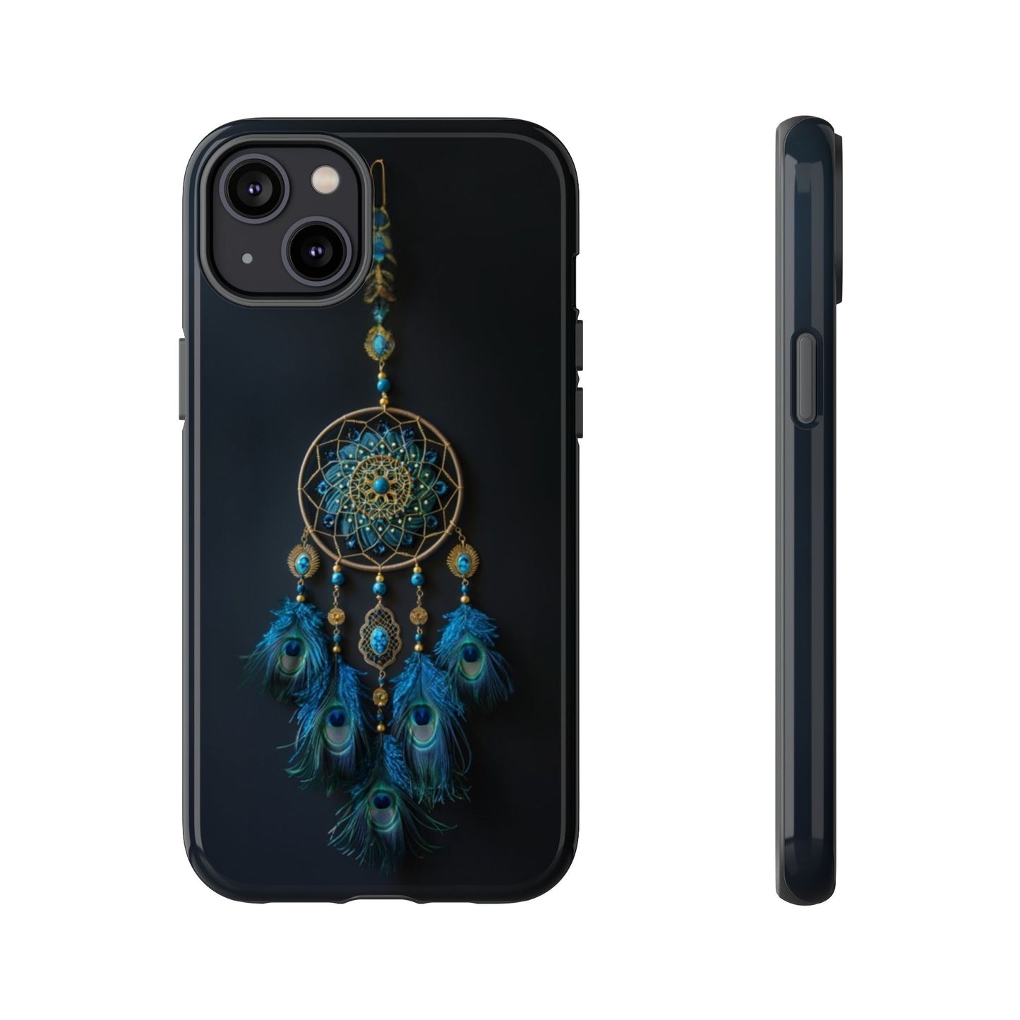 Peacock Feather Dreamcatcher - Tough iPhone Case